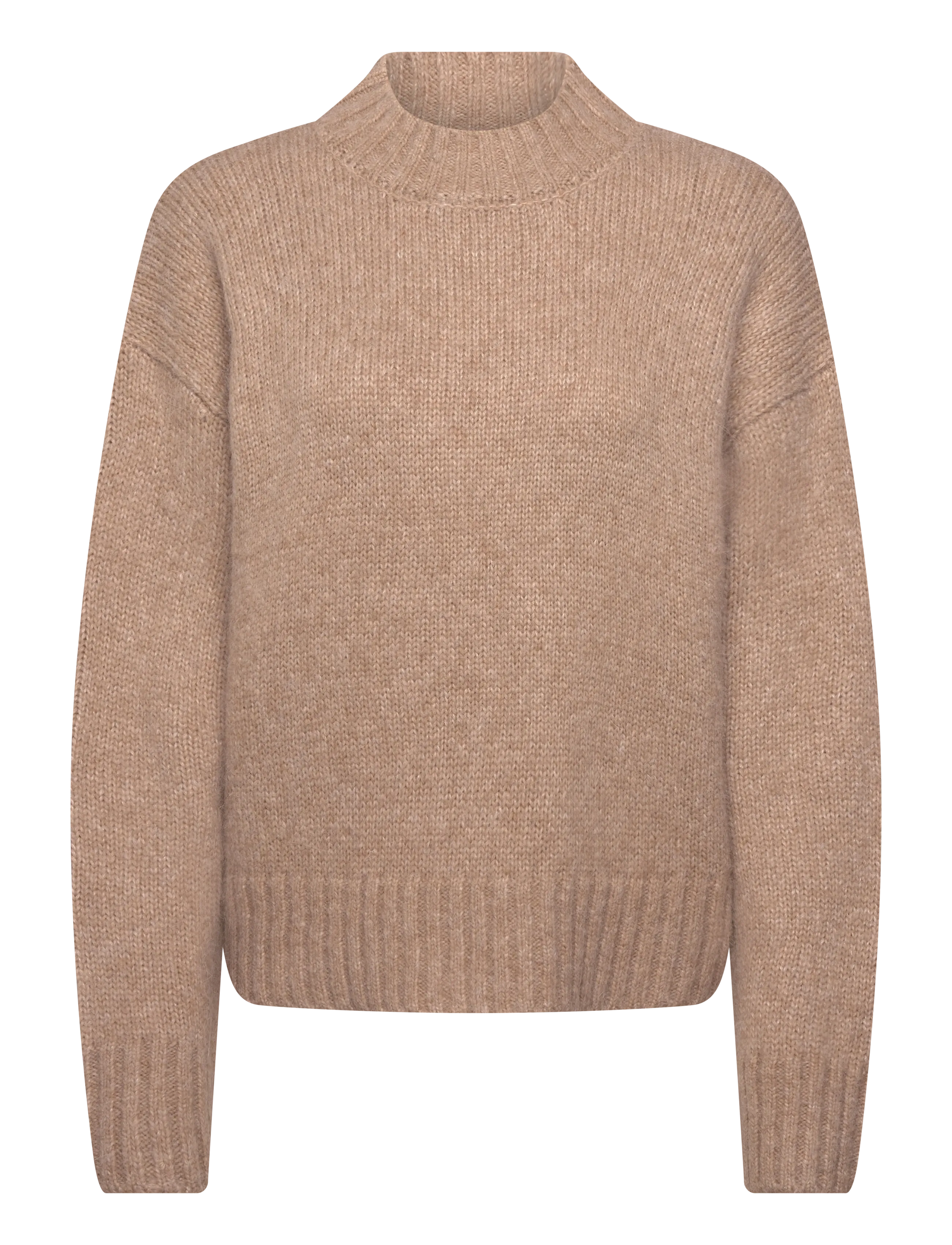 Rosemunde Rwtulip Wool Blend Ls Turtleneck Pl, S, Knitwear, Beige - Jumpers, Frauen
