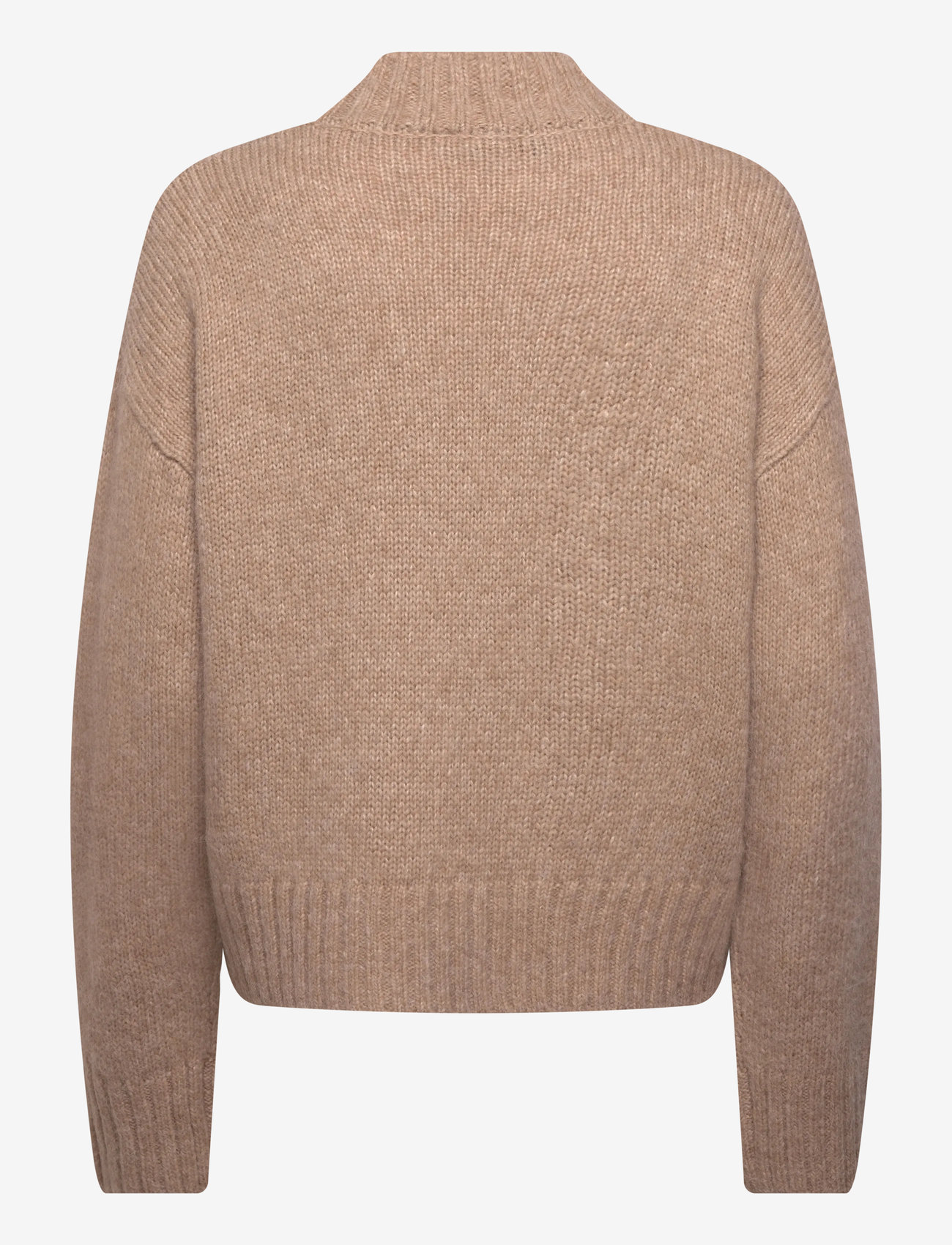 Rosemunde - RWTulip Wool Blend LS Turtleneck Pl - stickade tröjor - silver mink melange - 1