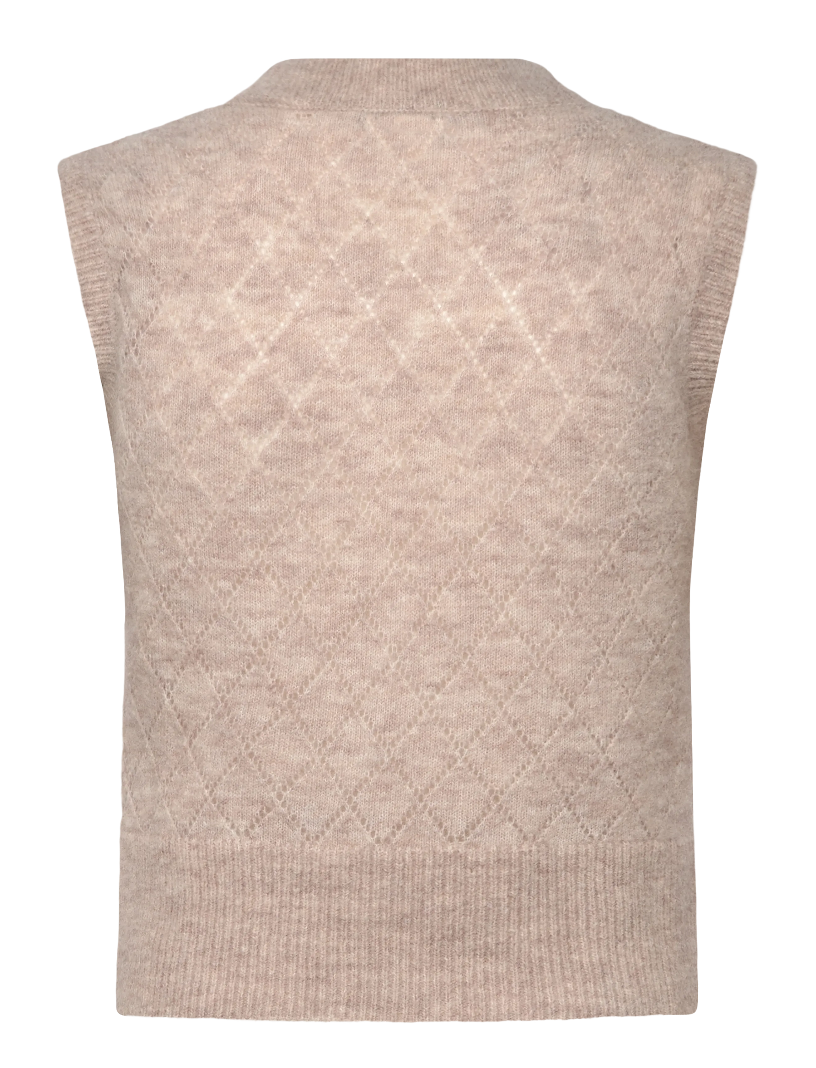 Rosemunde - RWAida Alpaca SL V-neck Vest - strikveste - atmosphere - 1