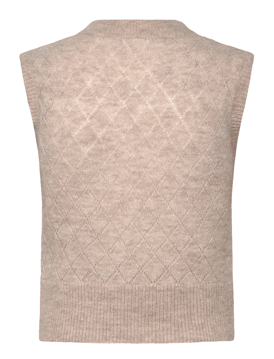 Rosemunde - RWAida Alpaca SL V-neck Vest - strickwesten - atmosphere - 1
