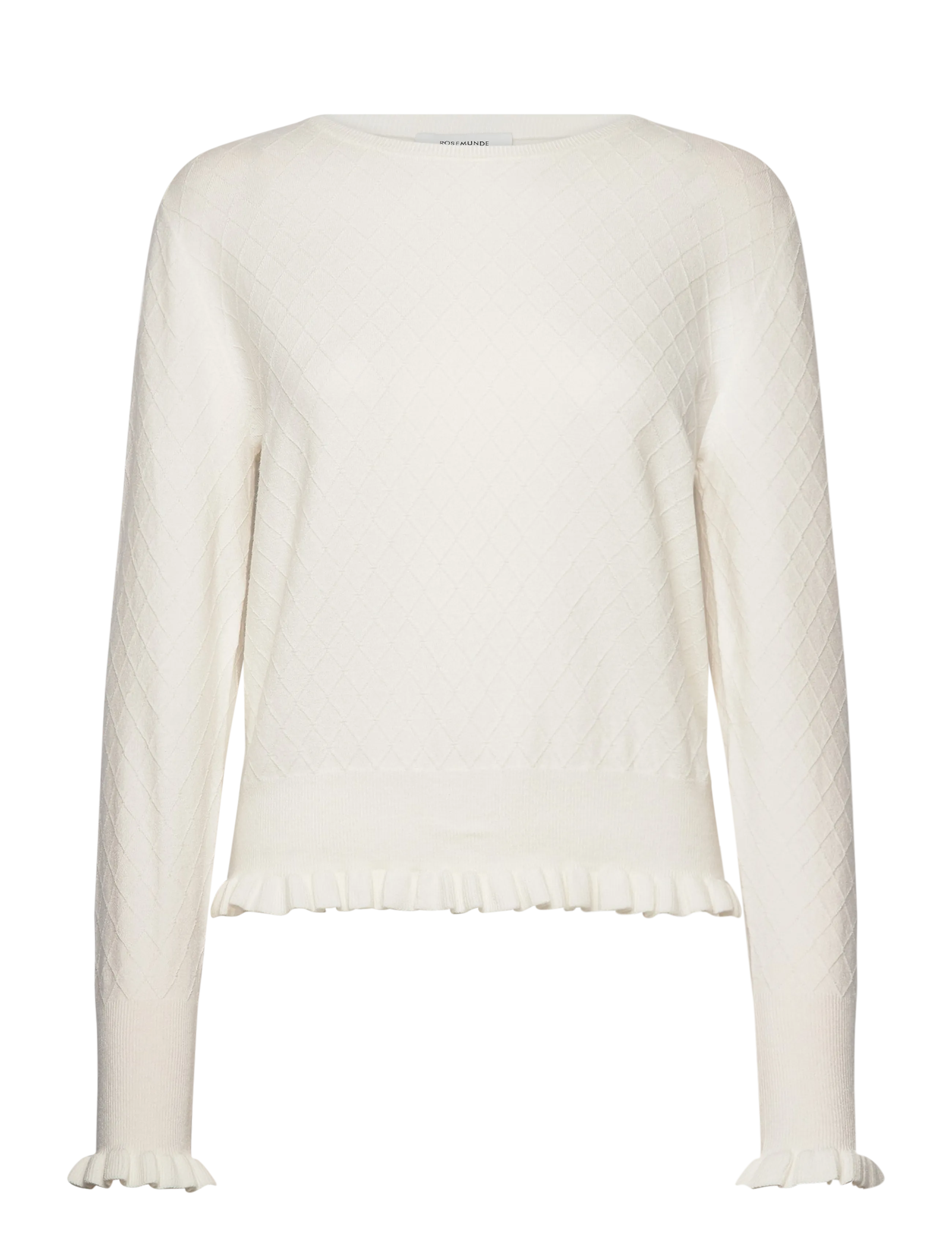 ROSEMUNDE Rwdahlia Ls O-Neck Pullover Weiß - S - Damen
