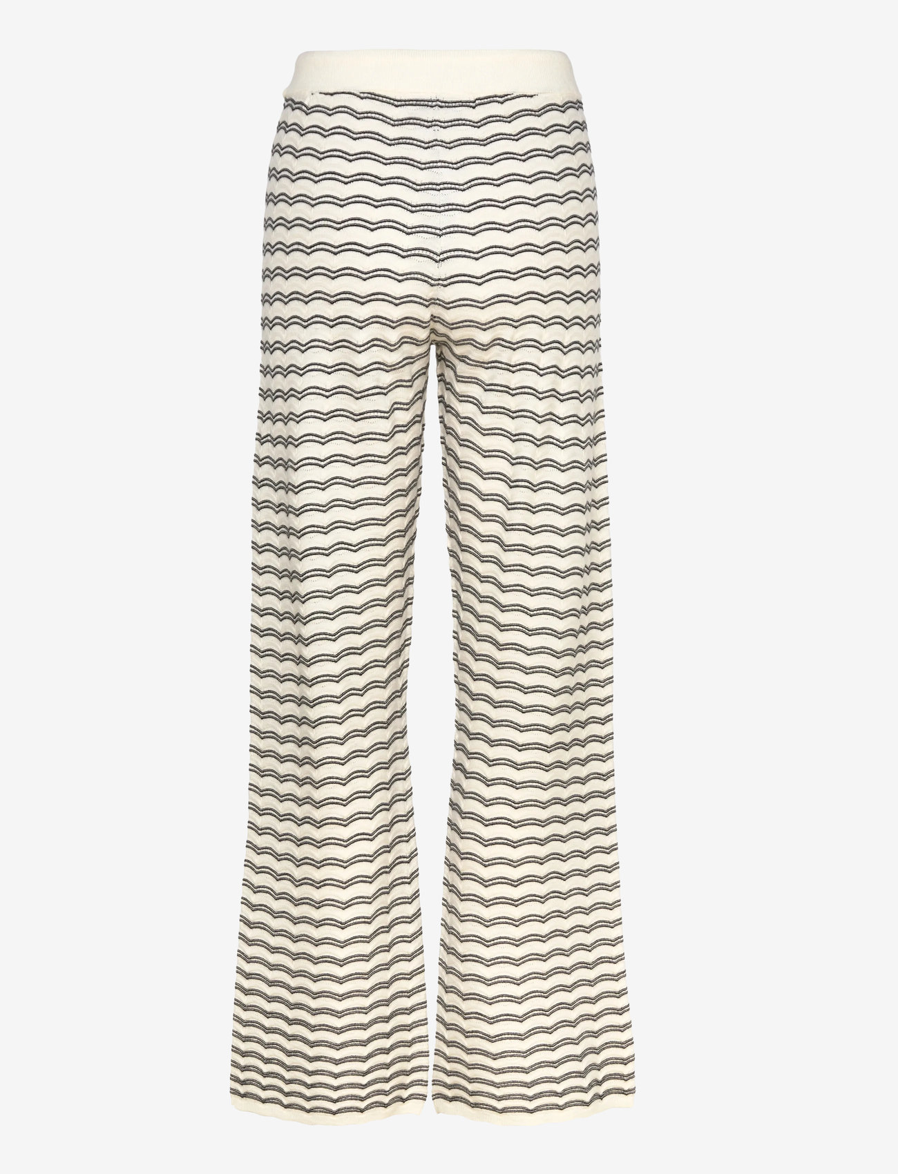 Rosemunde - RWSanna MW Straight Trousers - pyjamahose - ivory w/black stripe - 2