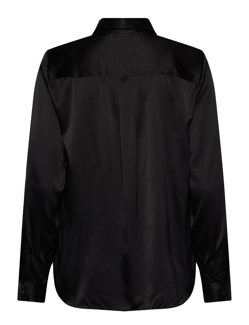 Rosemunde - RWJade Silk LS Shirt - pikkade varrukatega särgid - black - 2
