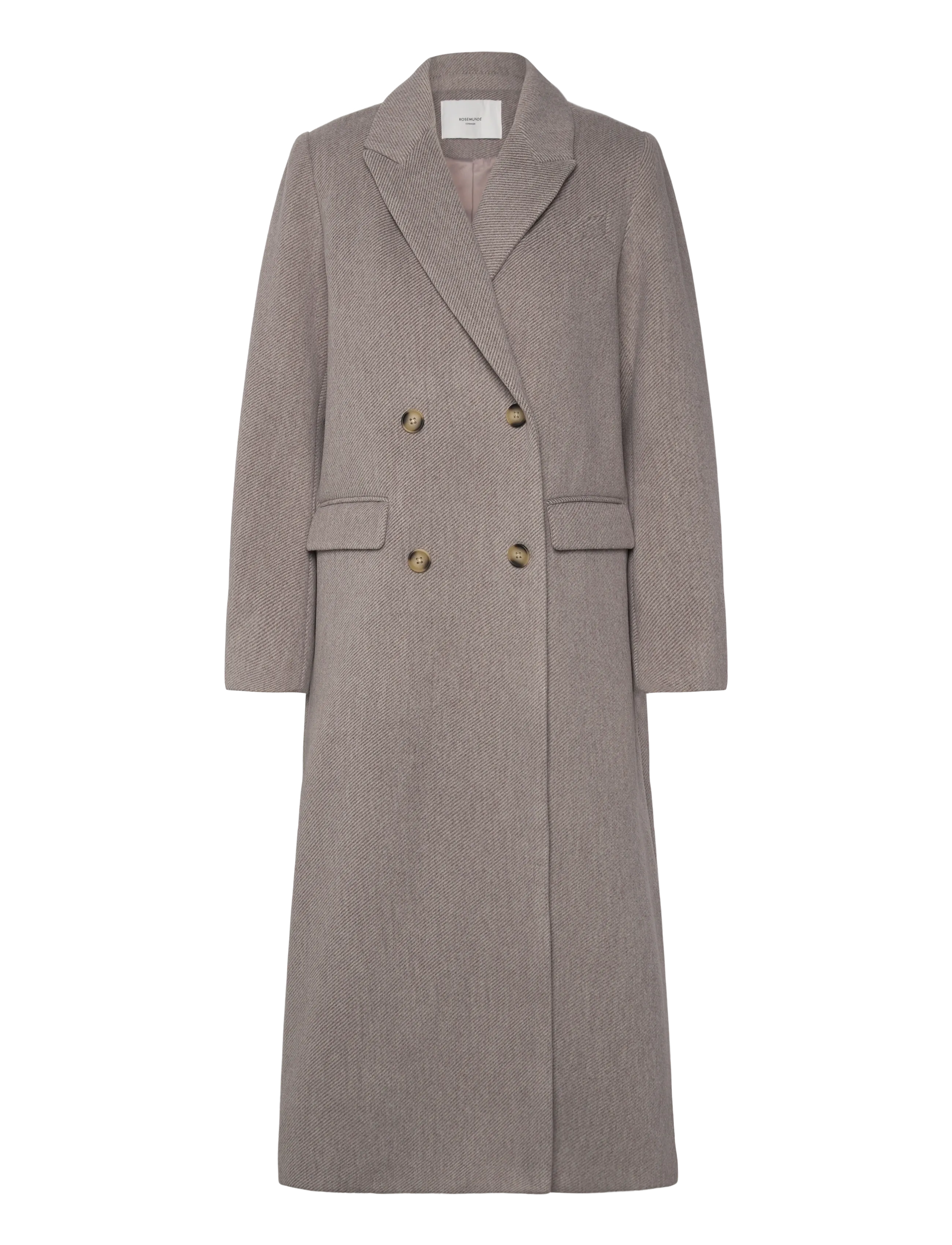 Rosemunde RWTova LS Long Coat - Mäntel - ATMOSPHERE MELANGE / grey
