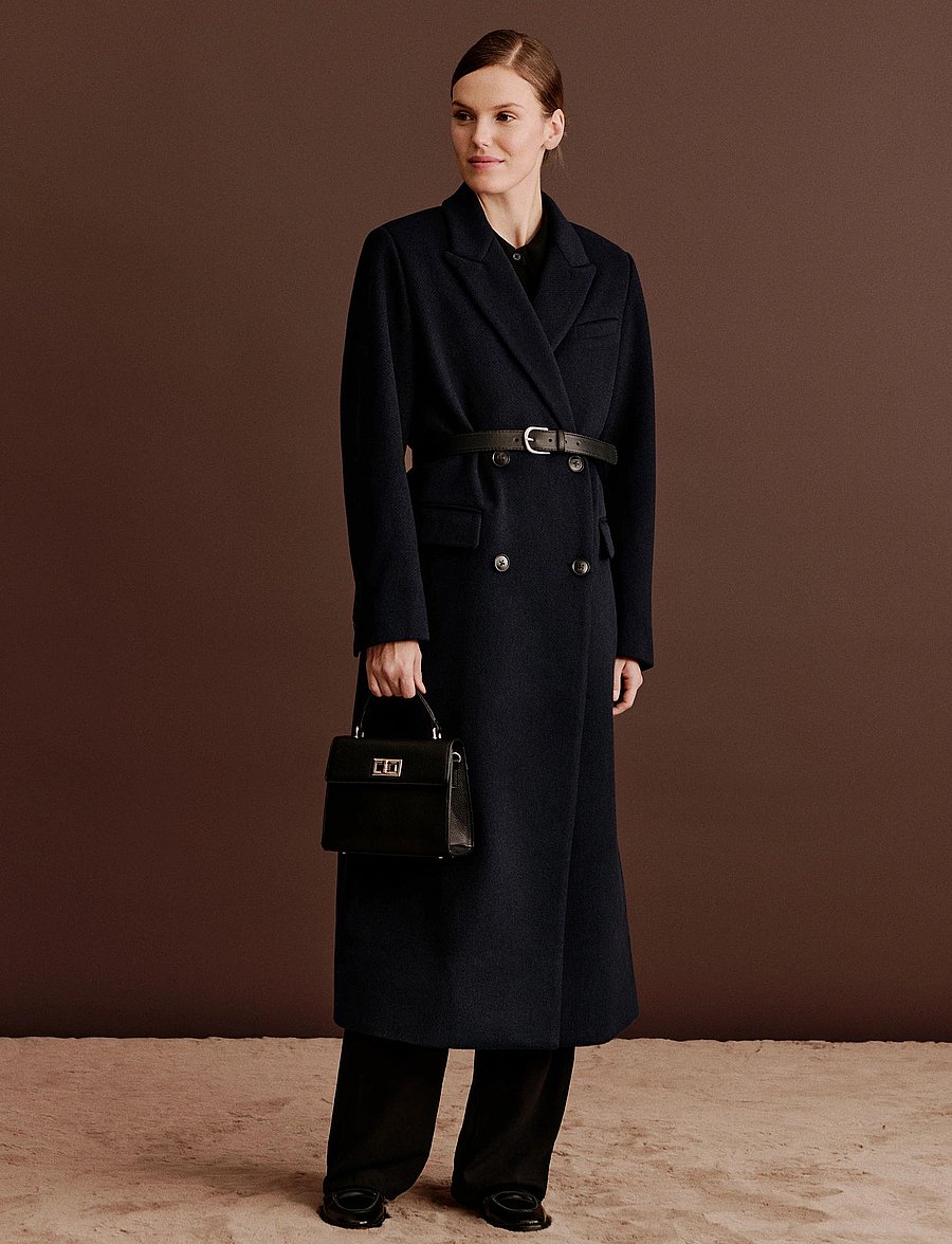 Rosemunde - RWTova LS Long Coat - winterjacken - navy - 0