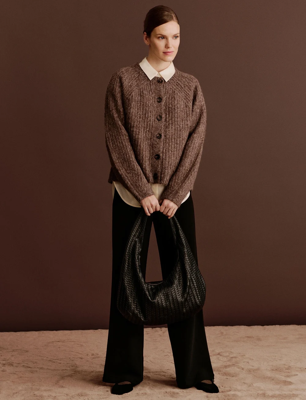 Rosemunde - RWFreya MW Straight Trousers - kostymbyxor - black - 0