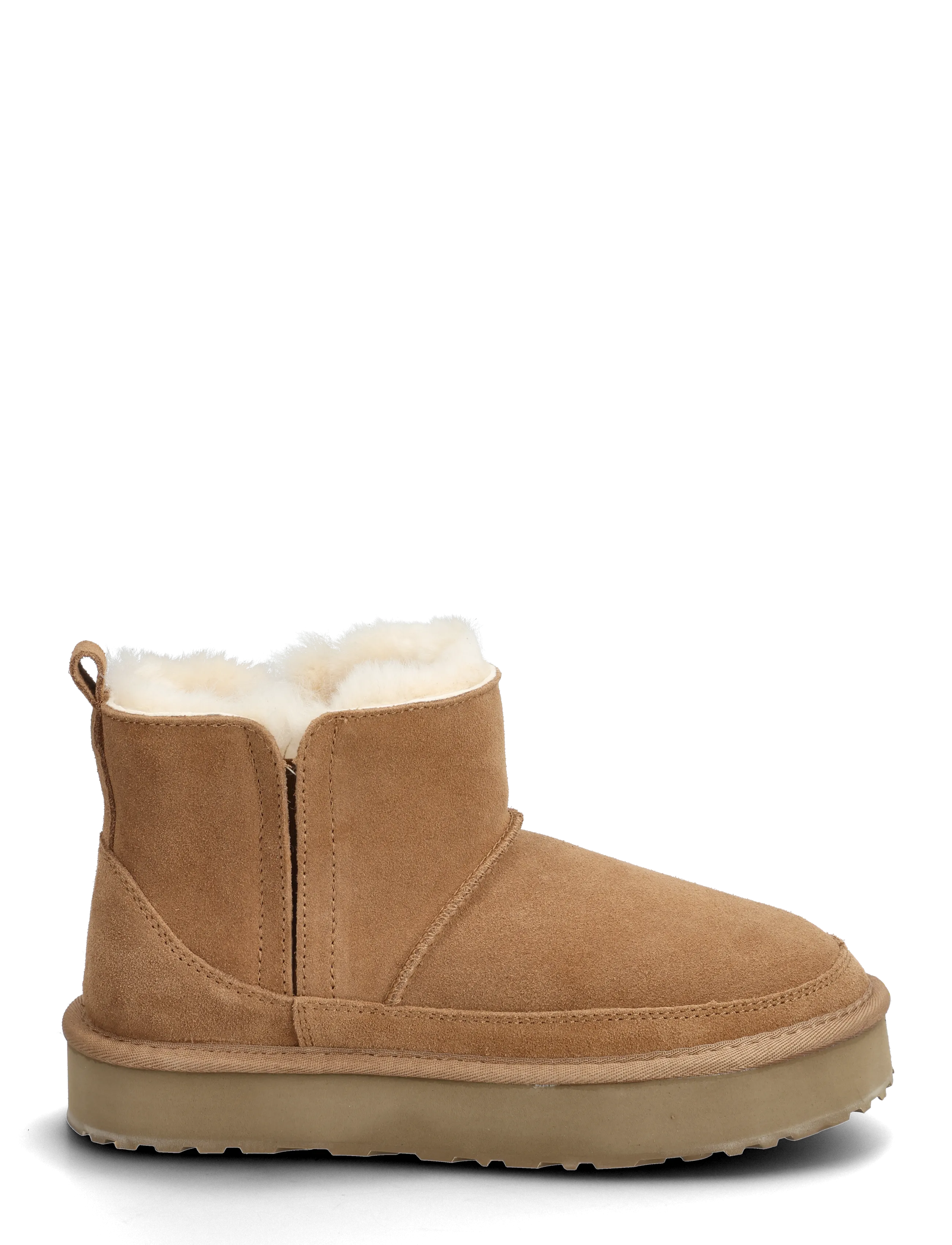 Rosemunde - RHEvelyn Leather Elastic Boot - kažokādas zābaki - almond - 2
