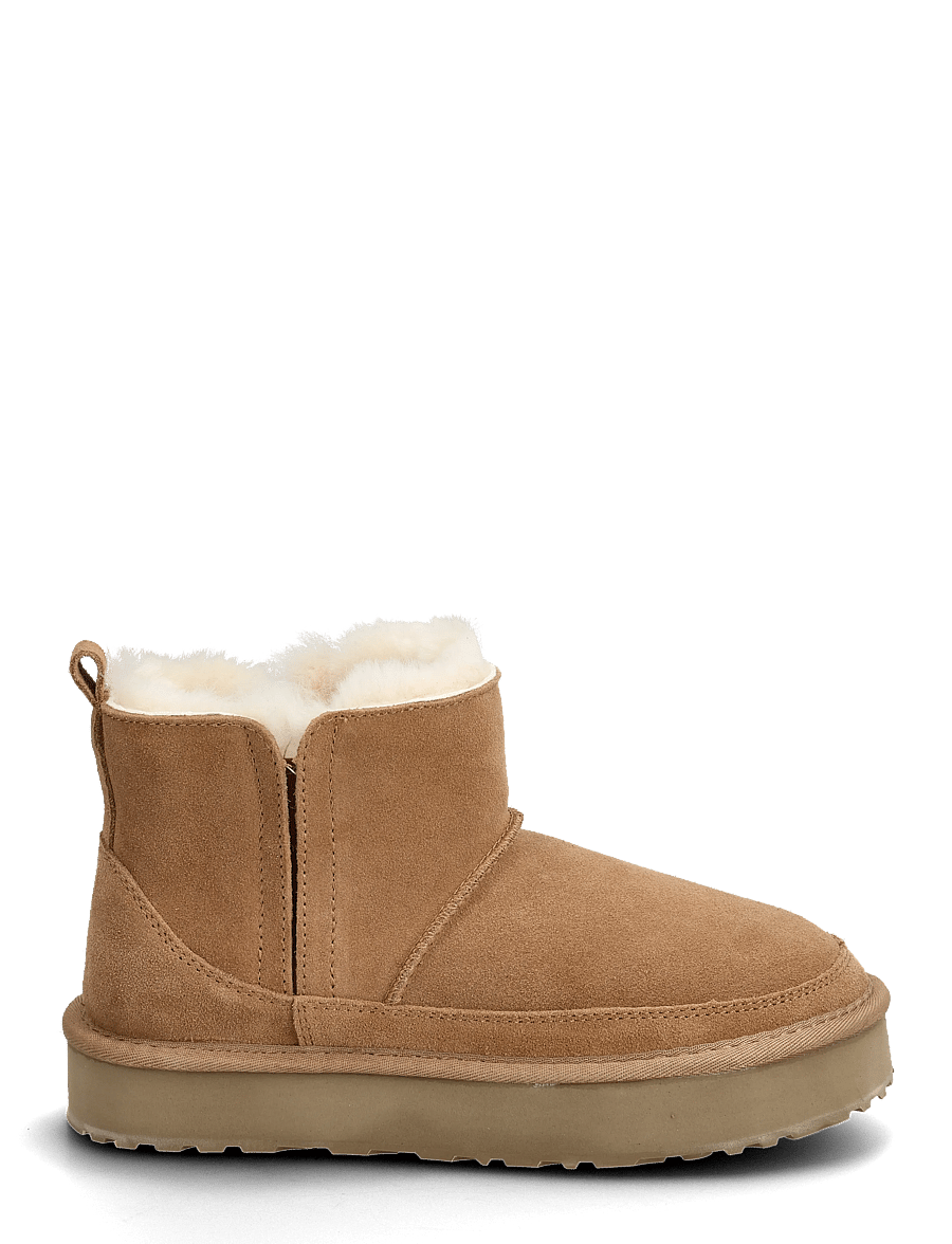 Rosemunde - RHEvelyn Leather Elastic Boot - bottines doublés teddy - almond - 2