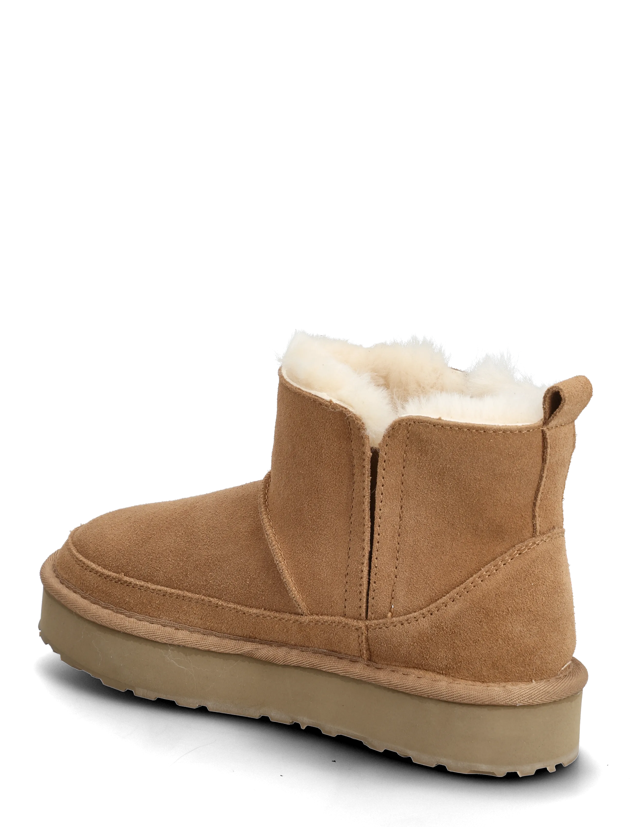 Rosemunde - RHEvelyn Leather Elastic Boot - kažokādas zābaki - almond - 3