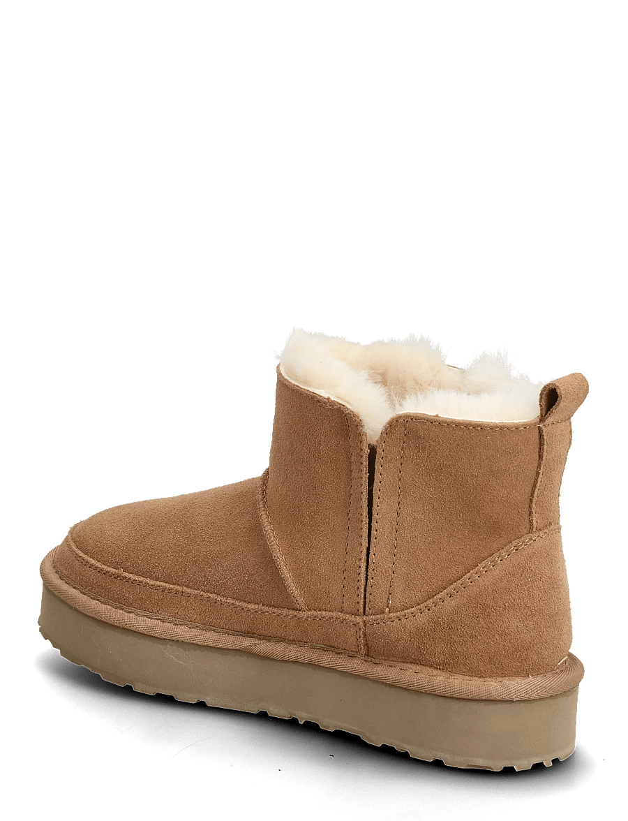 Rosemunde - RHEvelyn Leather Elastic Boot - bottines doublés teddy - almond - 3