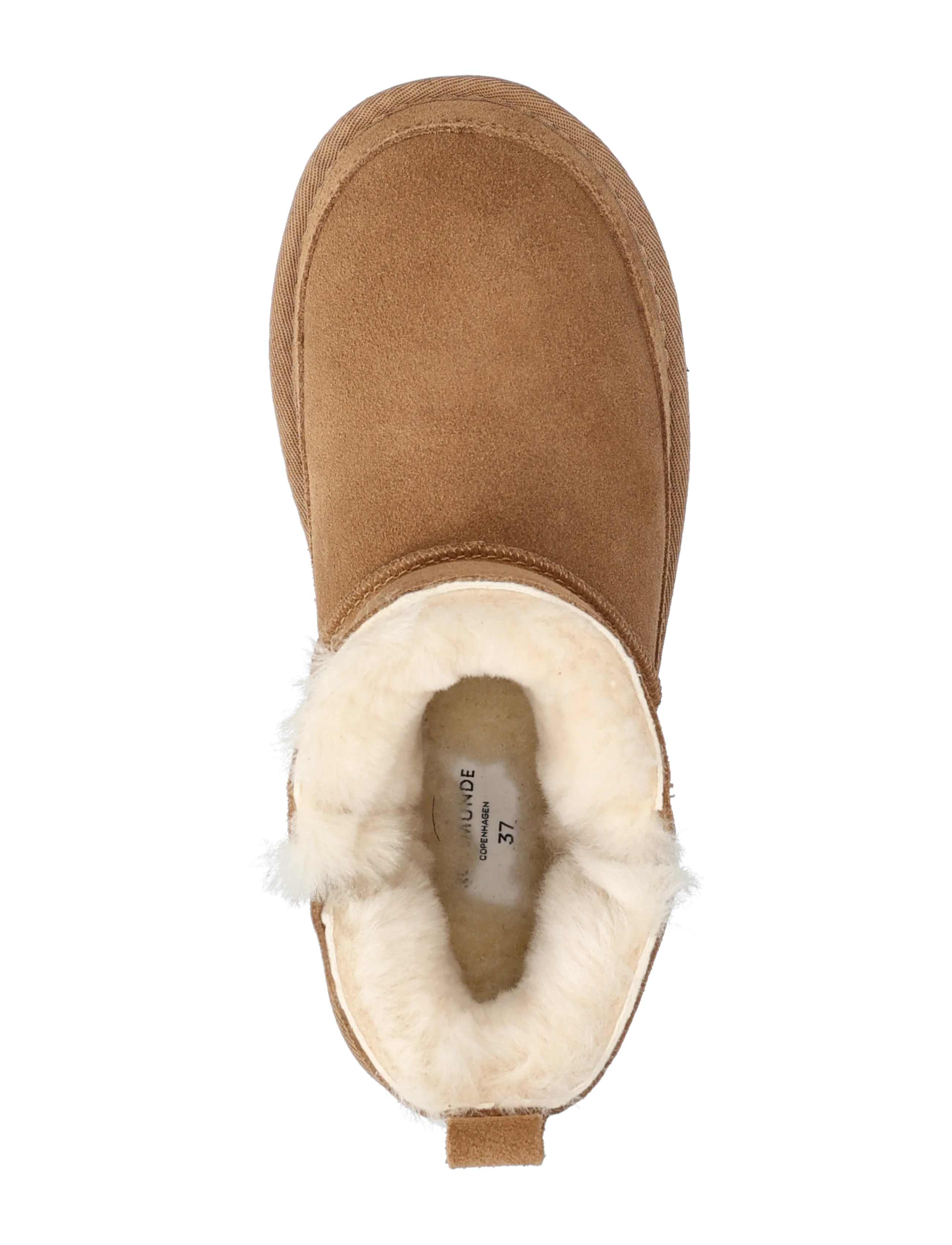 Rosemunde - RHEvelyn Leather Elastic Boot - kažokādas zābaki - almond - 4