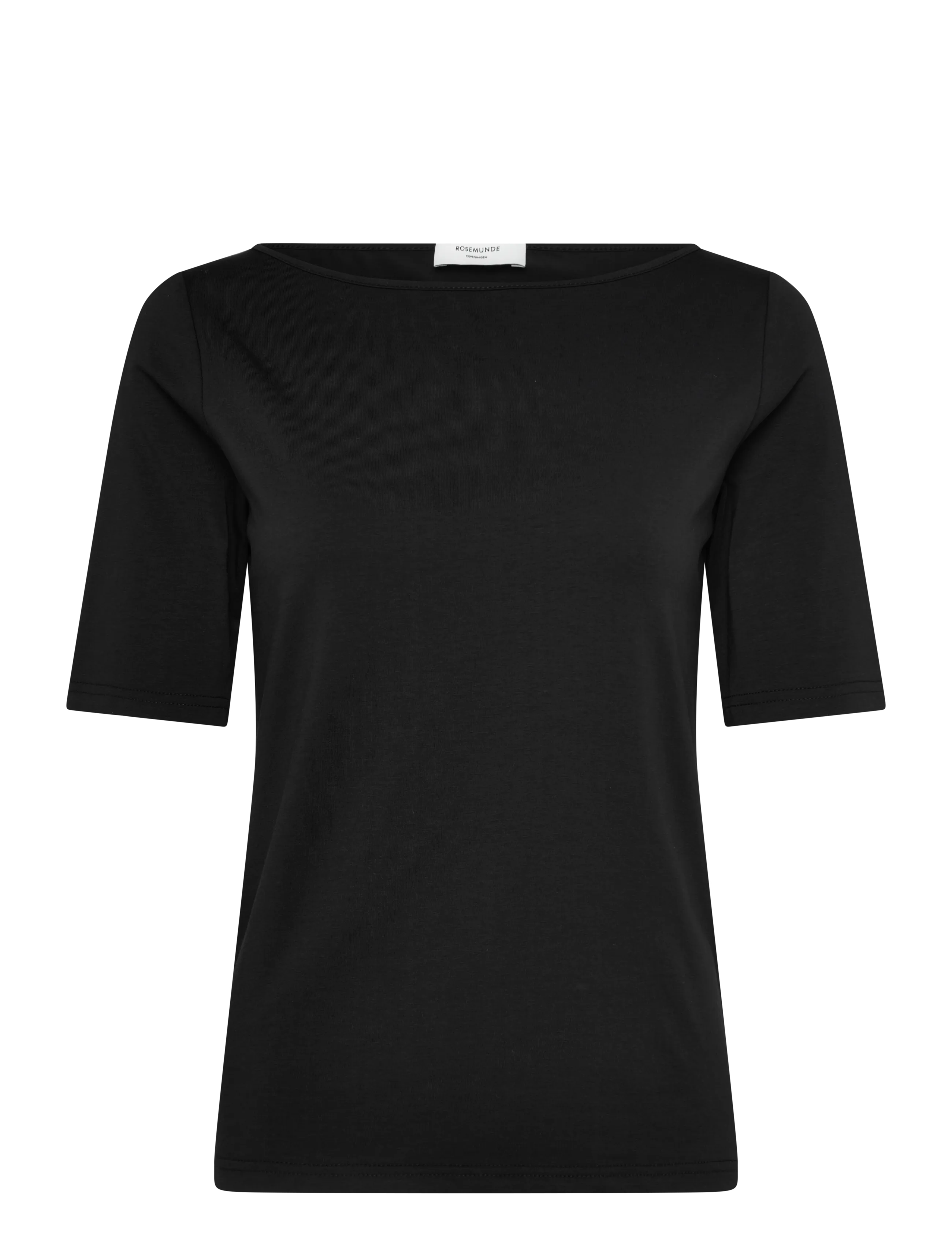 Rosemunde RWNatali 2/4 Boatneck T-shirt - Tøj - BLACK / black