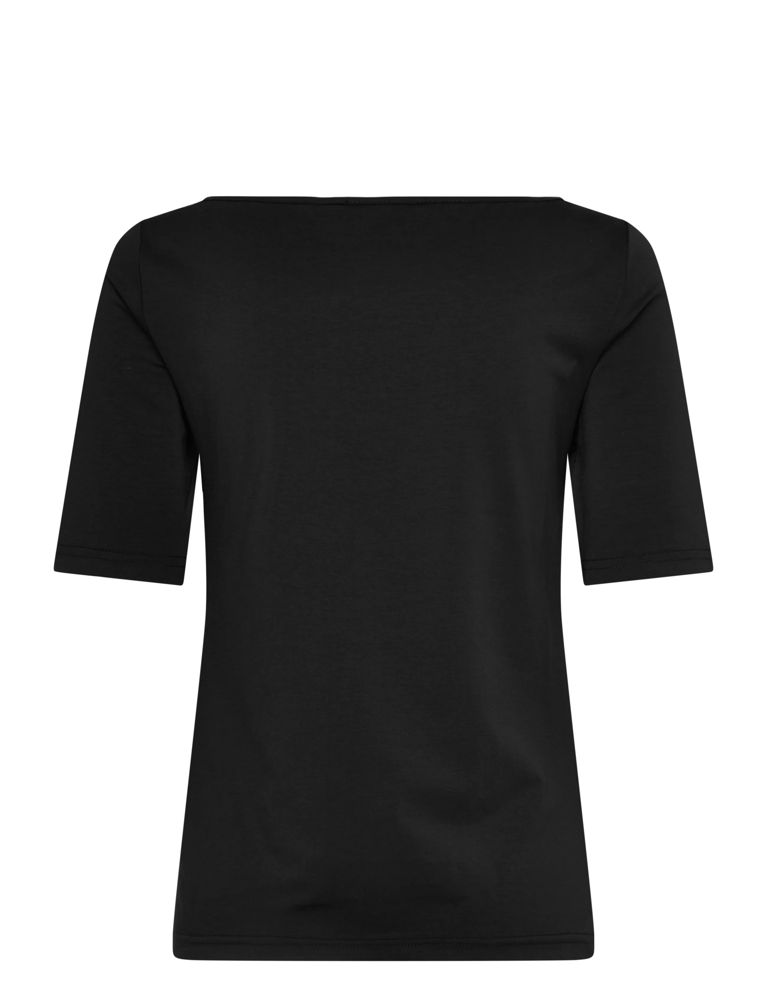 Rosemunde - RWNatali 2/4 Boatneck T-shirt - t-shirts - black - 2