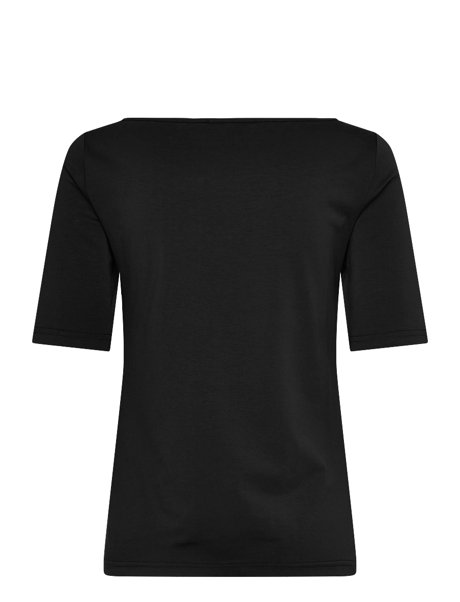 Rosemunde - RWNatali 2/4 Boatneck T-shirt - t-shirts - black - 2