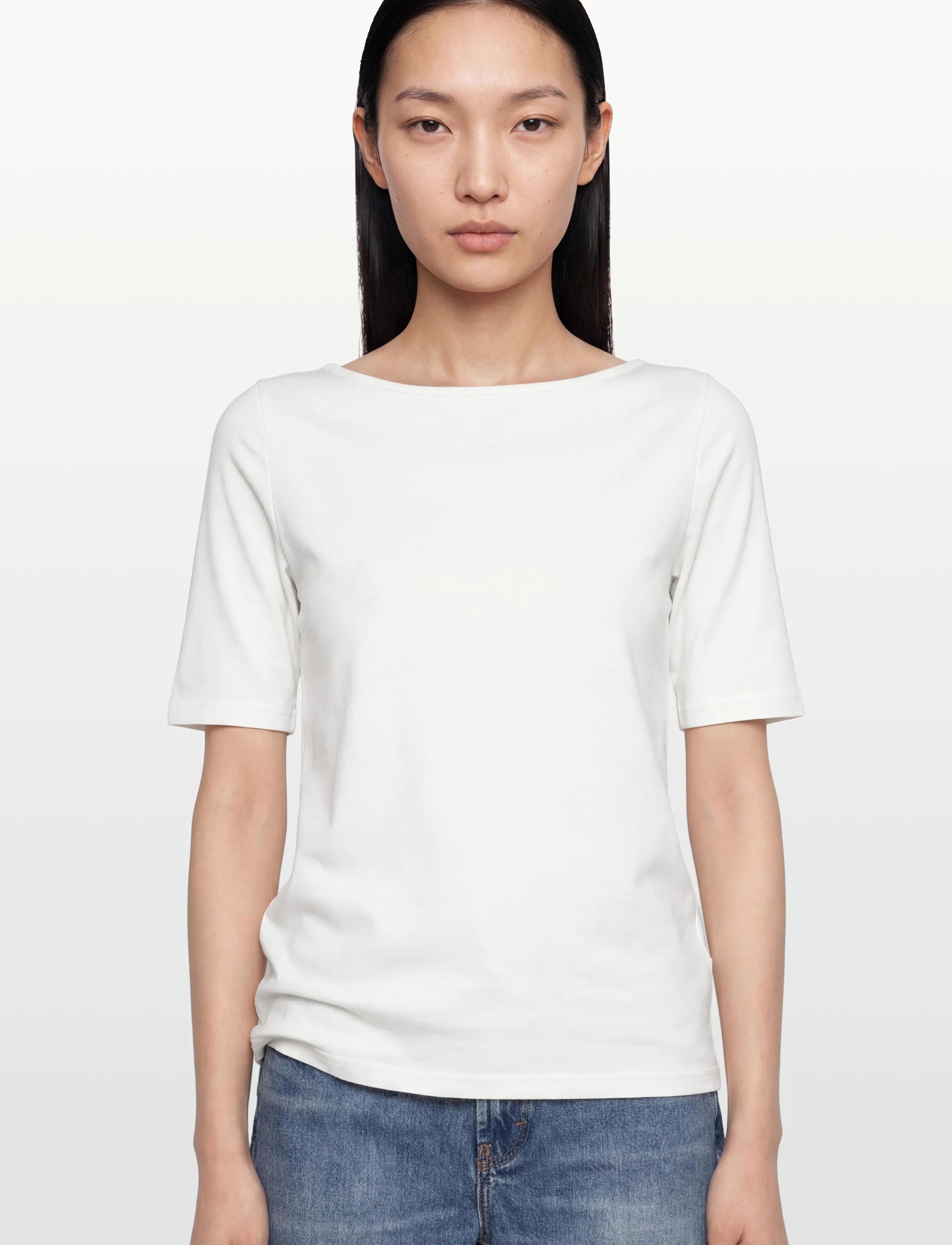 Rosemunde - RWNatali 2/4 Boatneck T-shirt - t-shirts - cloud dancer - 3