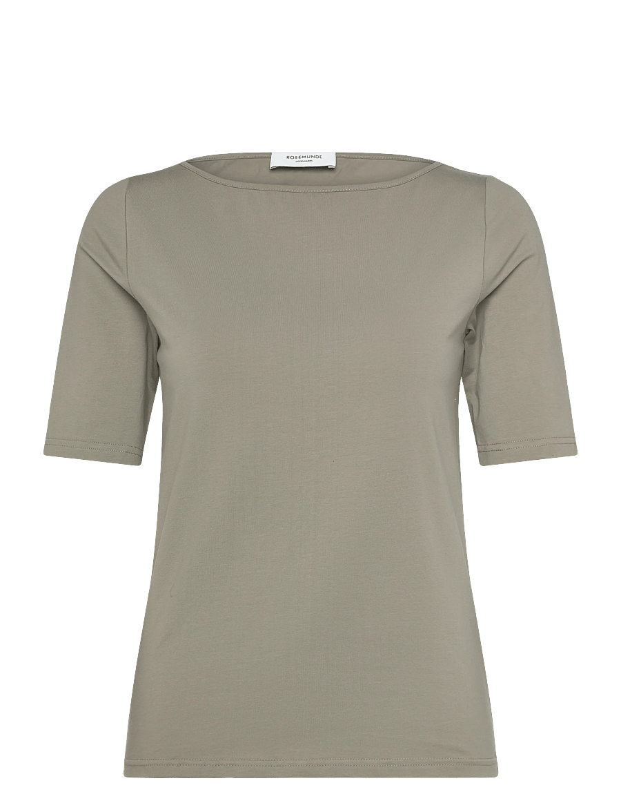 Rosemunde - RWNatali 2/4 Boatneck T-shirt - t-shirts - dried sage - 1