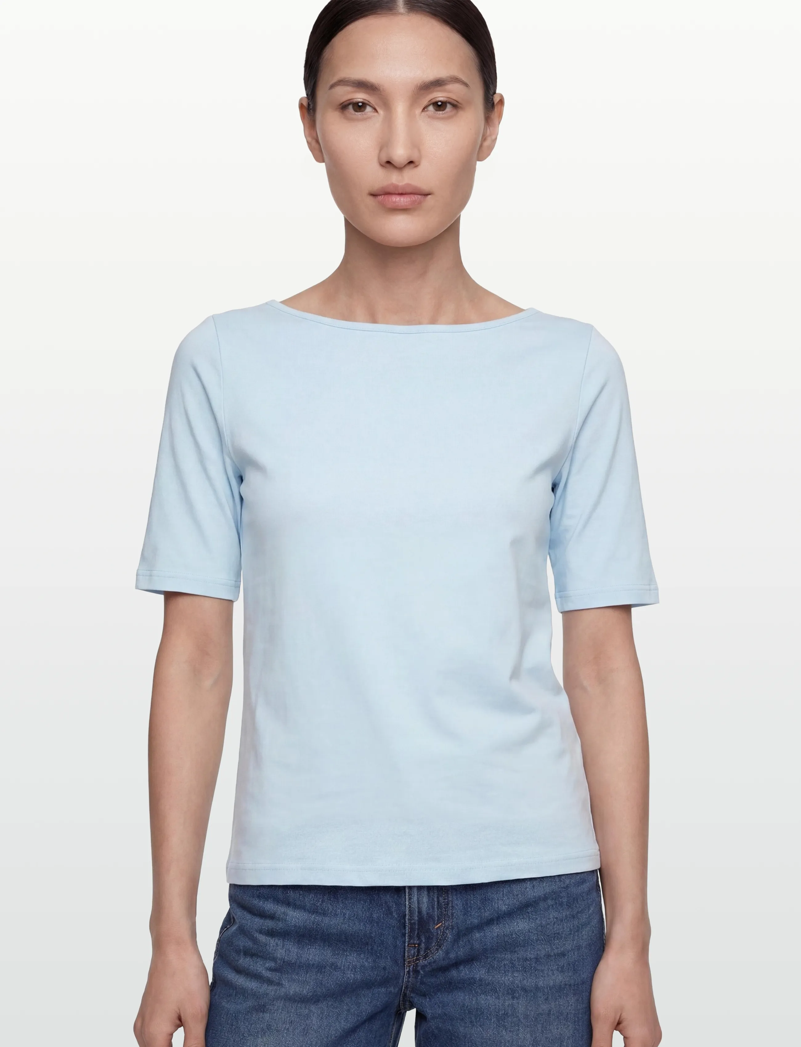 Rosemunde - RWNatali 2/4 Boatneck T-shirt - t-shirts - nantucket blue - 3