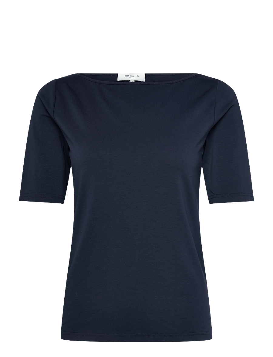 Rosemunde - RWNatali 2/4 Boatneck T-shirt - t-shirts - navy - 1