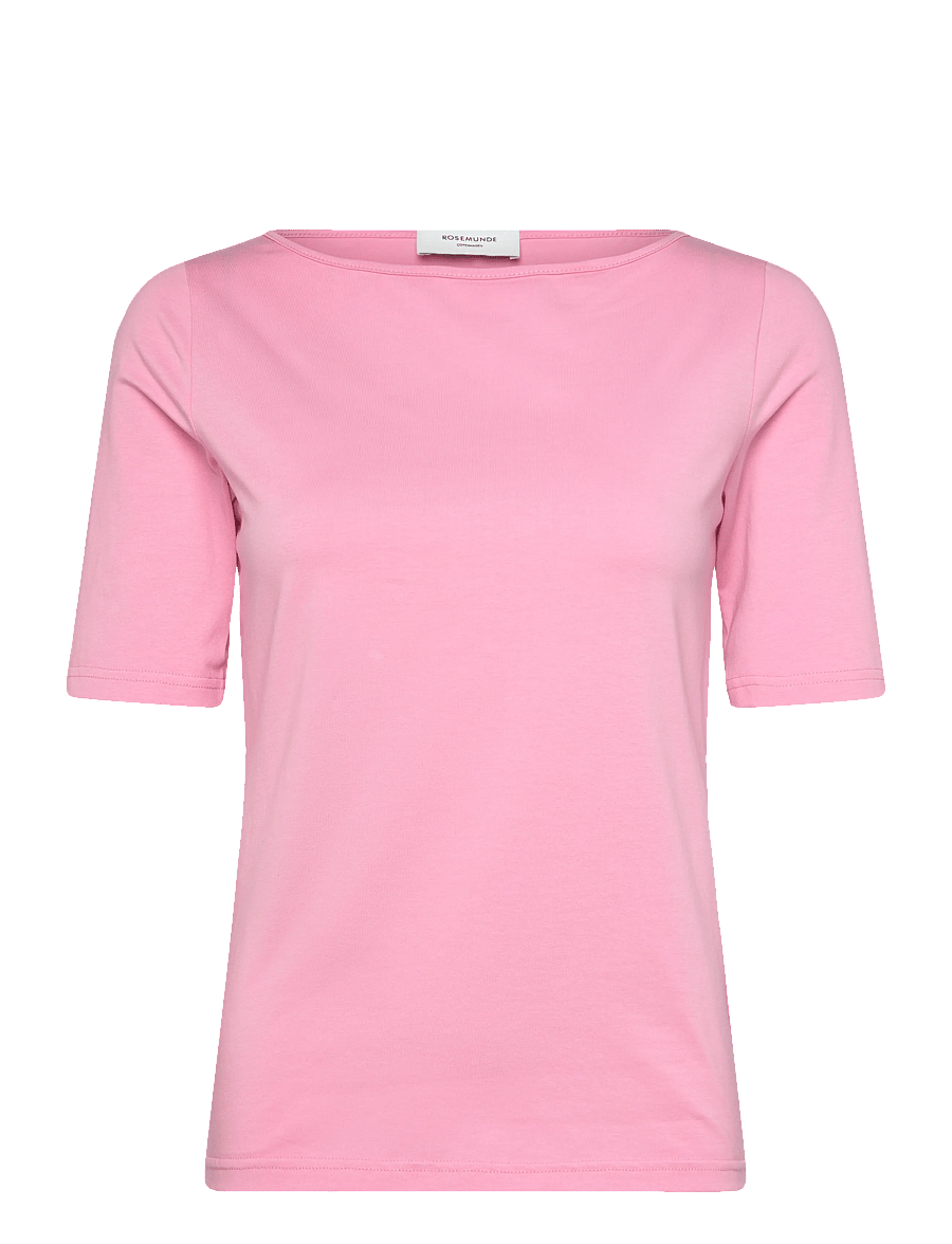 Rosemunde - RWNatali 2/4 Boatneck T-shirt - t-shirts - sea pink - 1