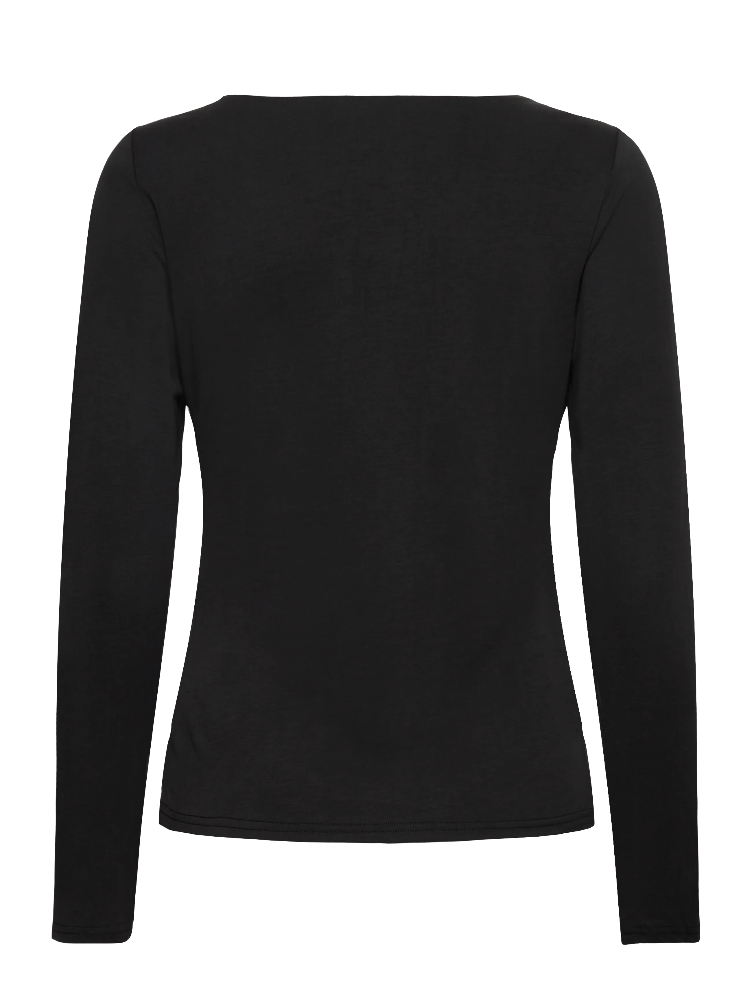 Rosemunde - RWElma Modal V-neck T-shirt - tops - black - 1