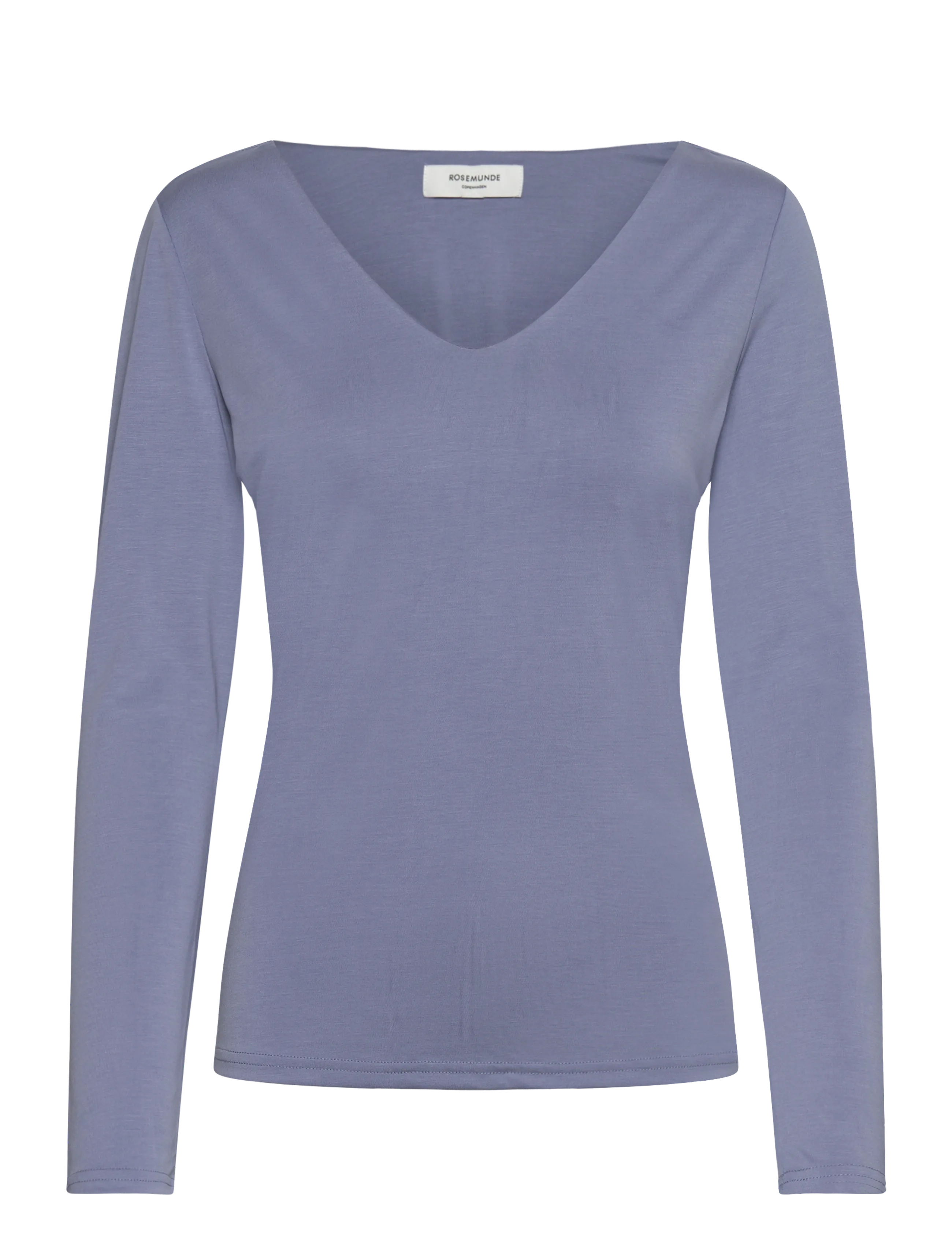 Rosemunde RWElma Modal V-neck T-shirt - Toppar - INFINITY / blue