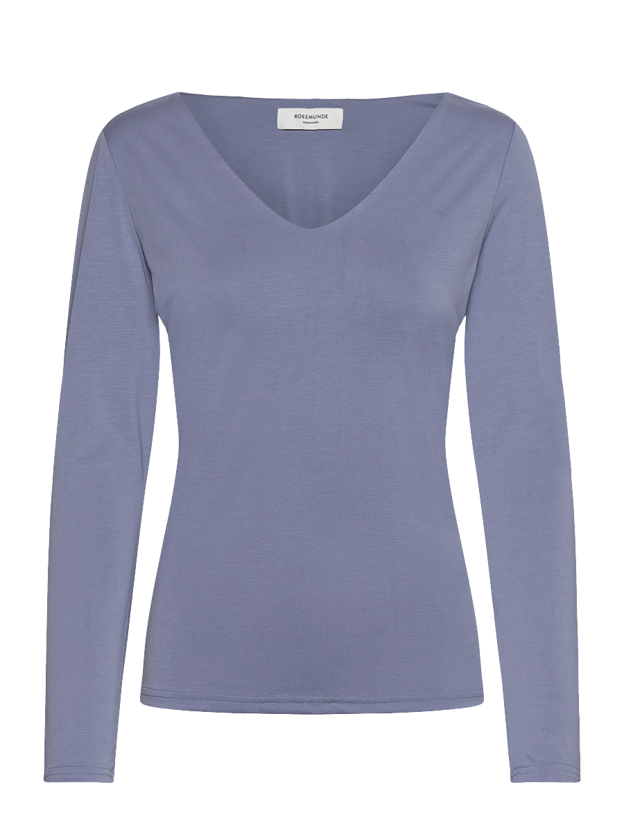 Rosemunde - RWElma Modal V-neck T-shirt - overdele - infinity - 1