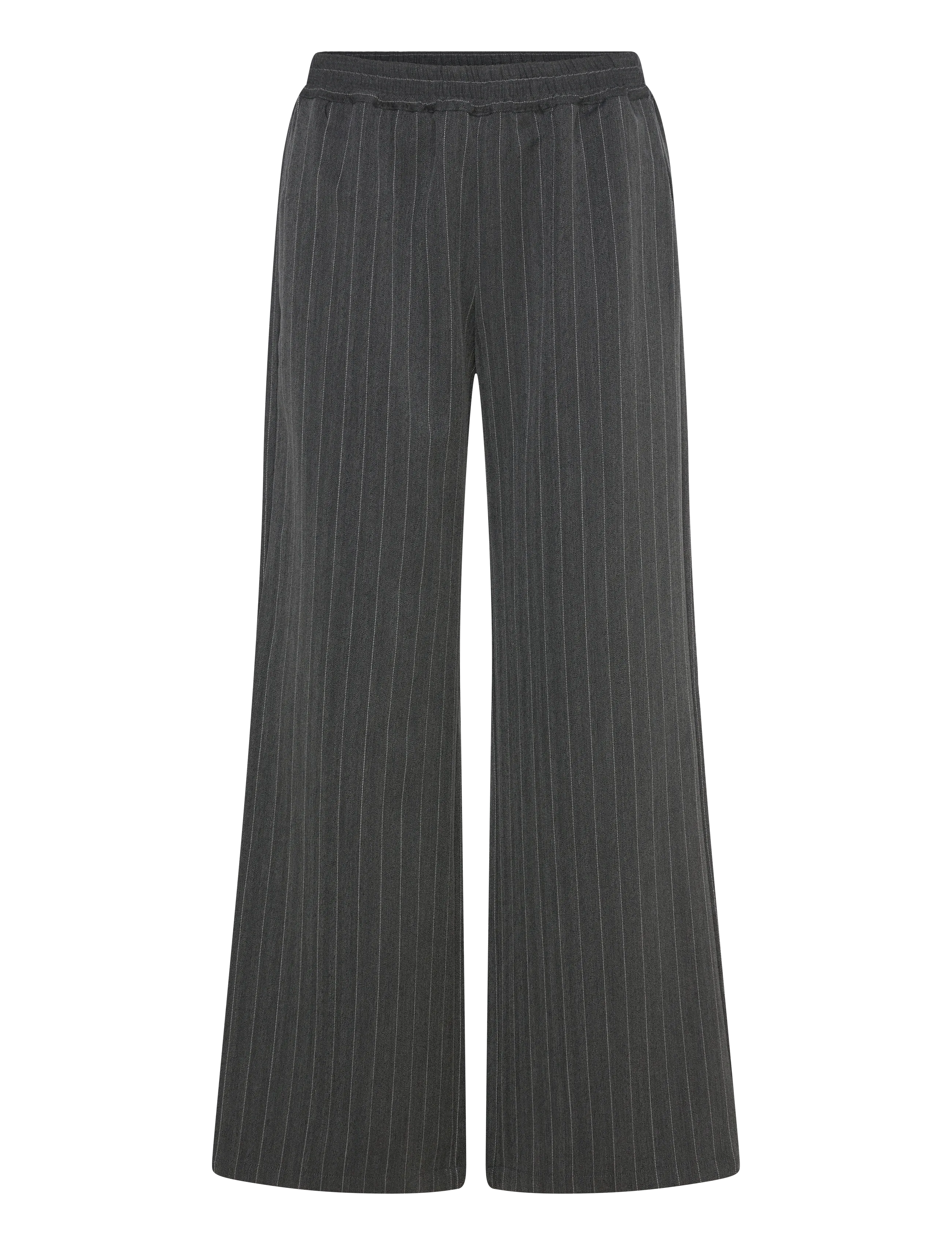 Rosemunde RWPin MW Trousers - Bukser - GREY PINSTRIPE / grey