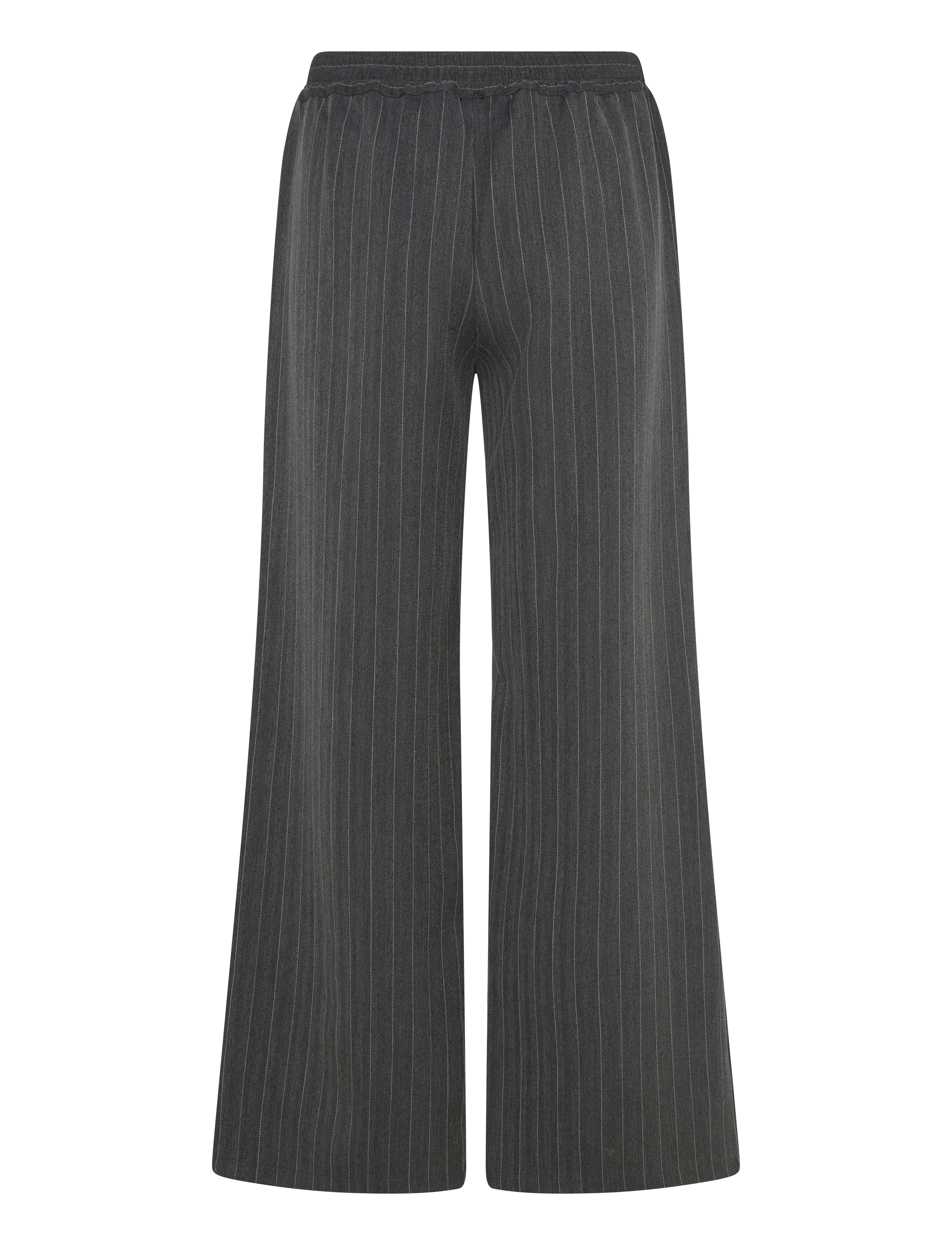 Rosemunde - RWPin MW Trousers - hosen mit weitem bein - grey pinstripe - 2