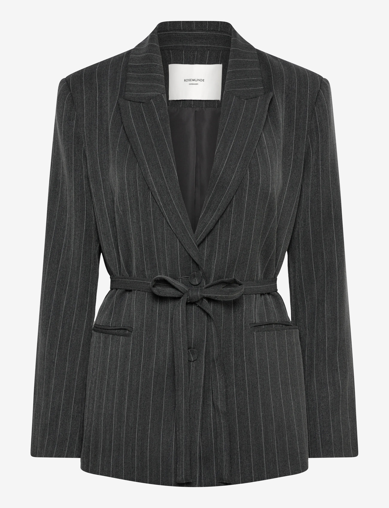 Rosemunde - RWPin LS Blazer - vööga bleiserid - grey pinstripe - 1