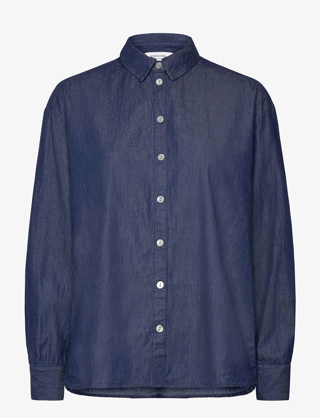 Rosemunde - RWLaila Denim LS Regular Shirt - langærmede bluser - denim blue - 0