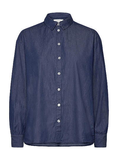 Laila Denim Ls Regular Shirt - LangæRmede Bluser