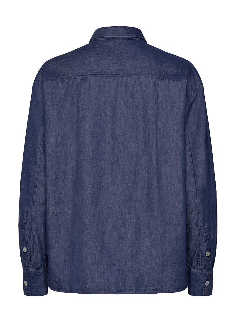 Rosemunde - RWLaila Denim LS Regular Shirt - långärmade blusar - denim blue - 1