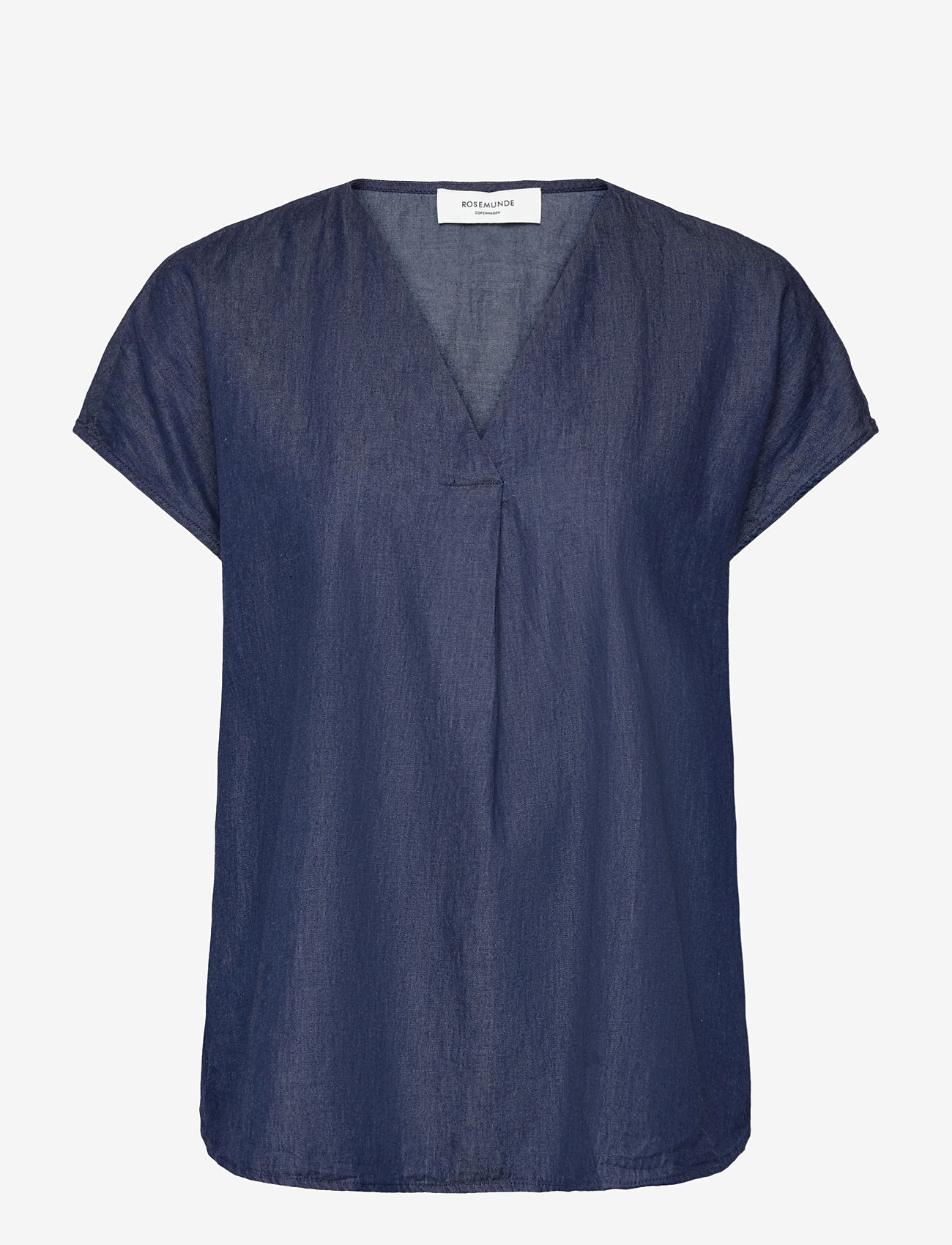 Rosemunde - RWLaila Denim SL Regular Shirt - kortärmade blusar - denim blue - 0