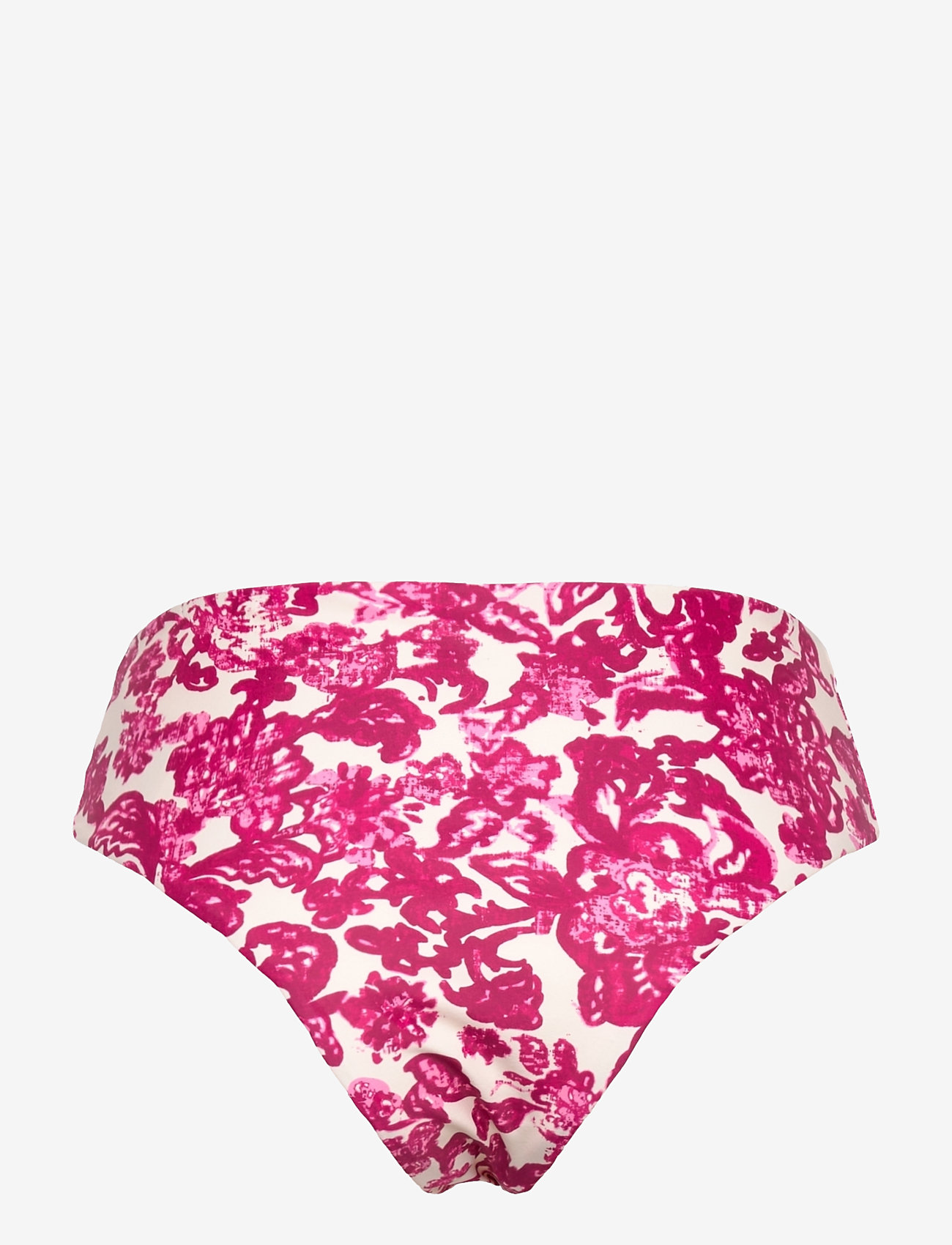 Rosemunde - RWShiitake Cheeky HW Bikini Brief - bikinitrosor - pink ink flower print - 1