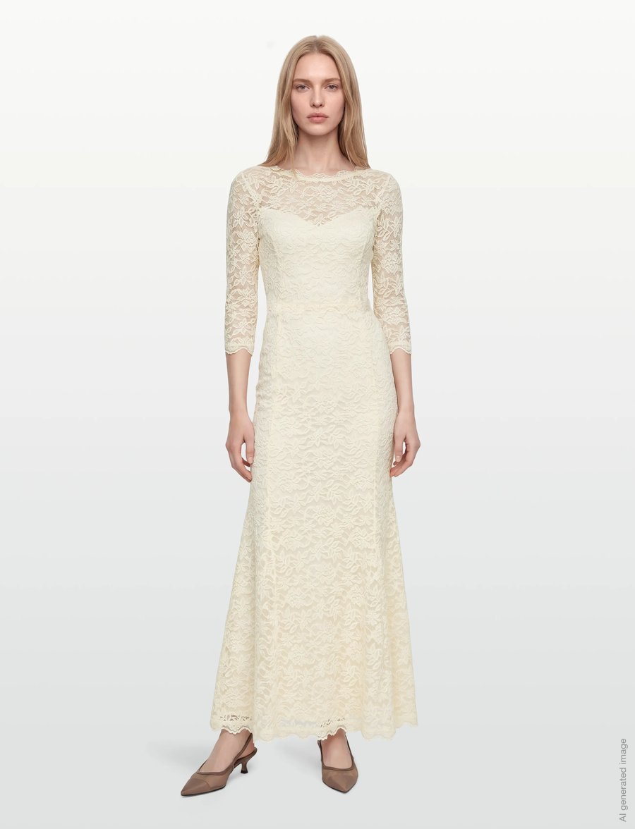 Rosemunde - RWDelicia 3/4 Long Bridal Dress - brautkleider - ivory - 0