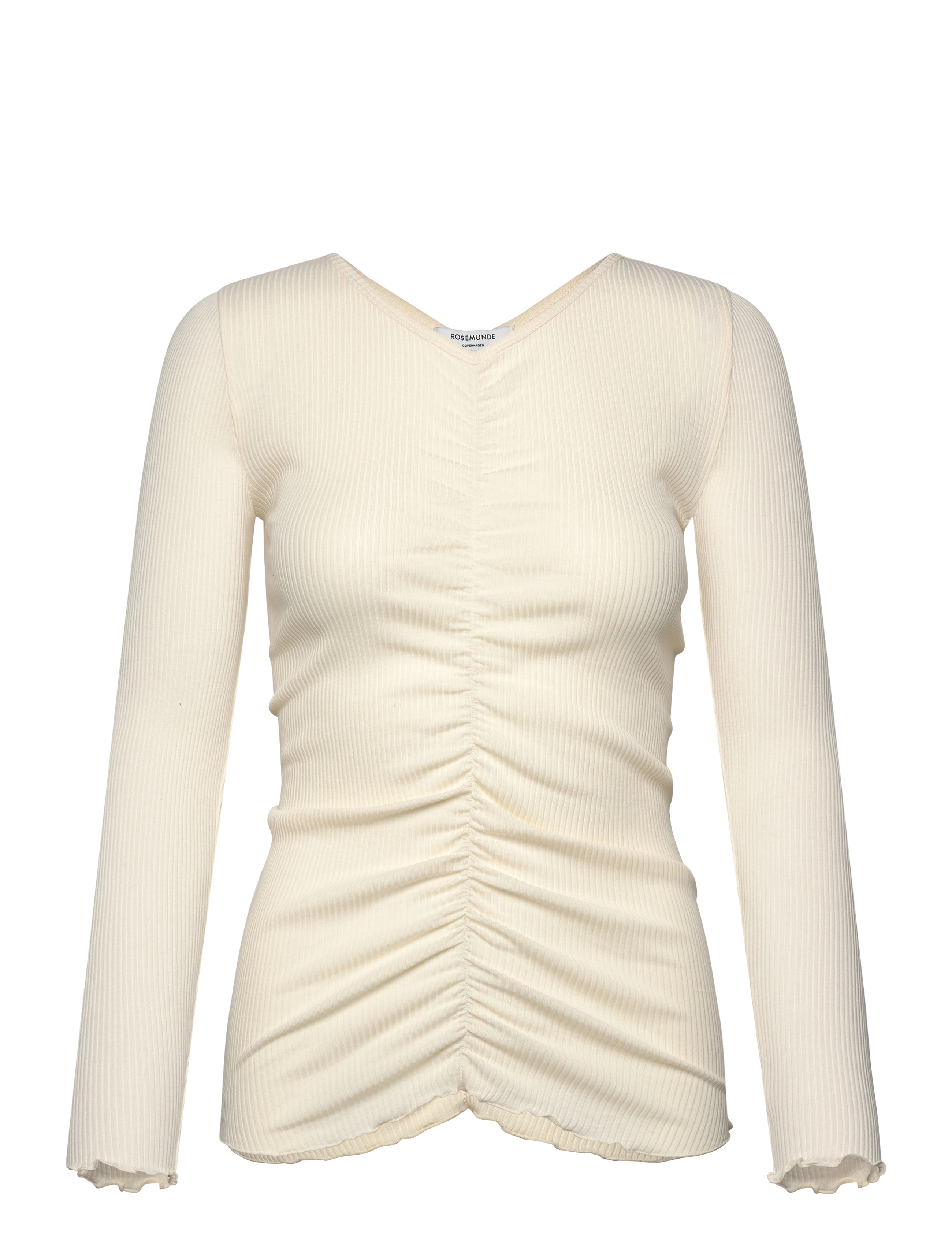 ROSEMUNDE Rwbalta Ls Elastic T-Shirt Weiß - L - Damen