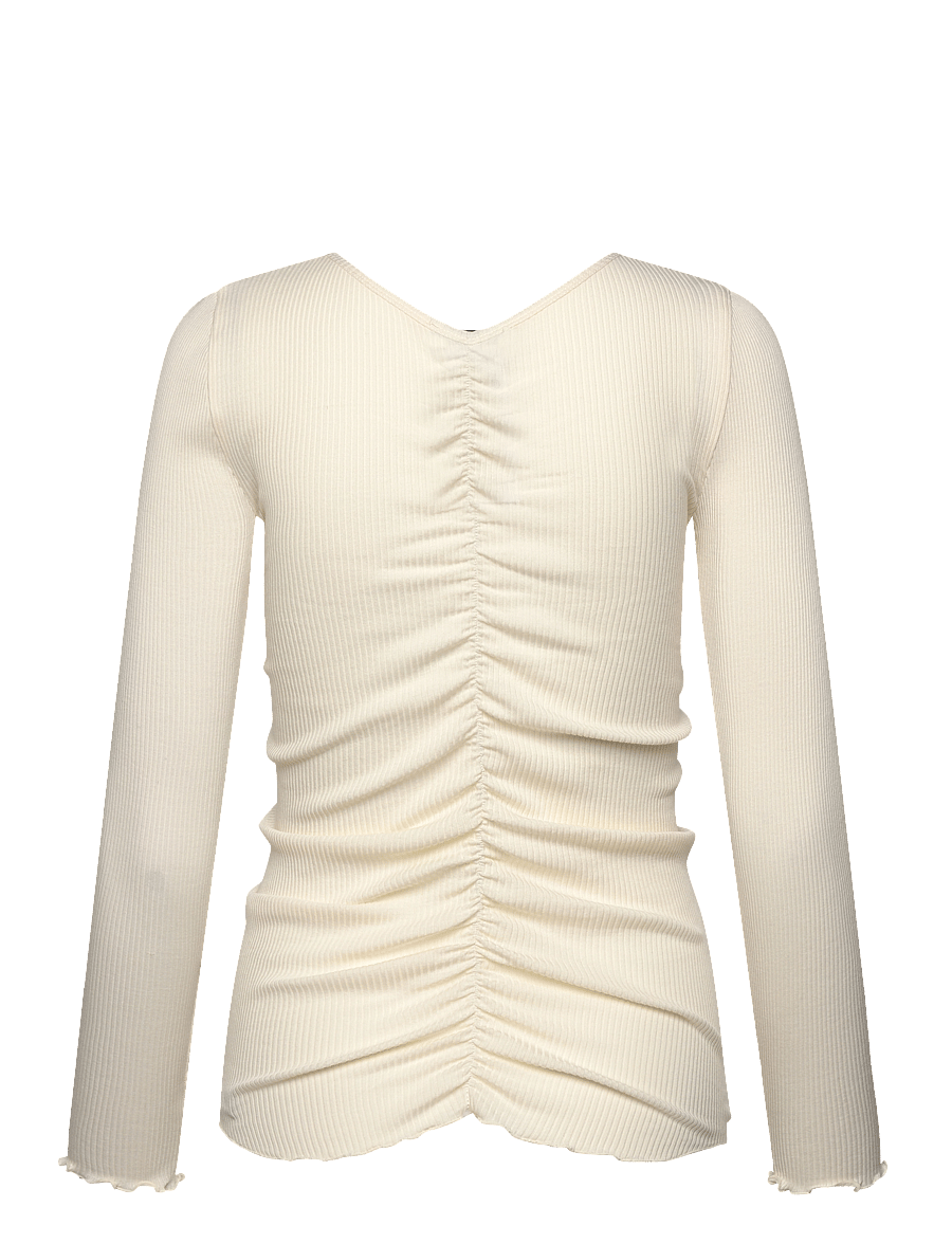 Rosemunde - RWBalta LS Elastic T-shirt - topy z długimi rękawami - ivory - 1