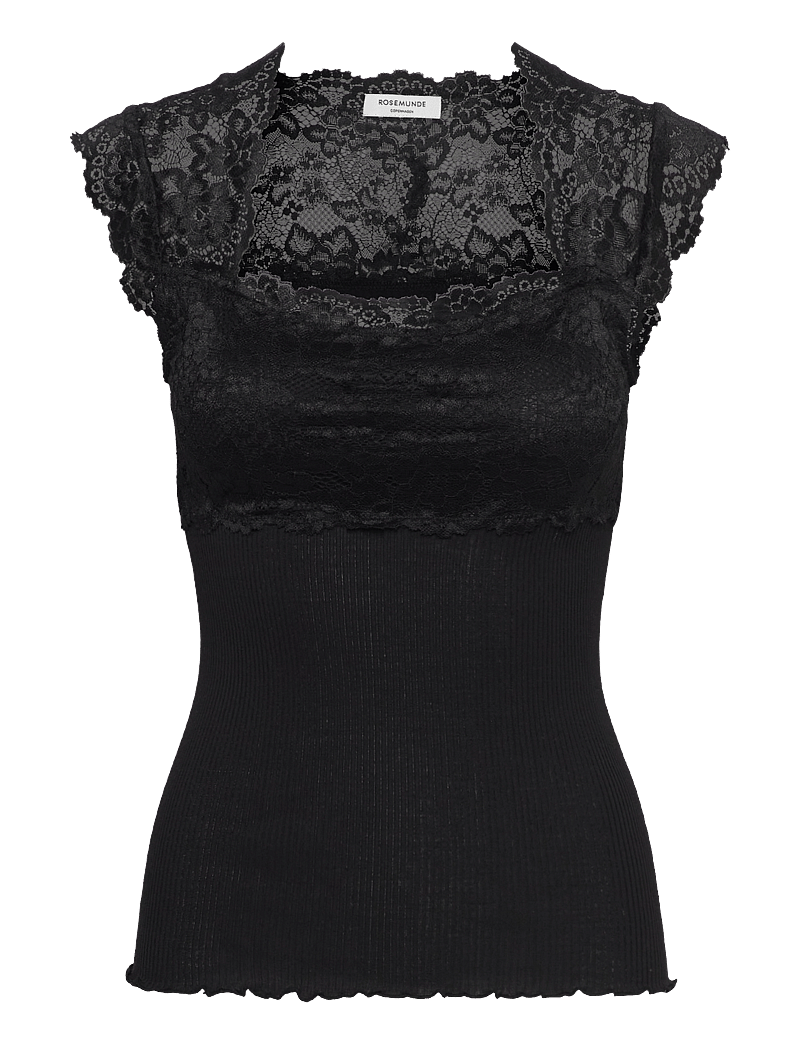 Rosemunde - RWBalta SS Lace Top - palaidinukės be rankovių - black - 0