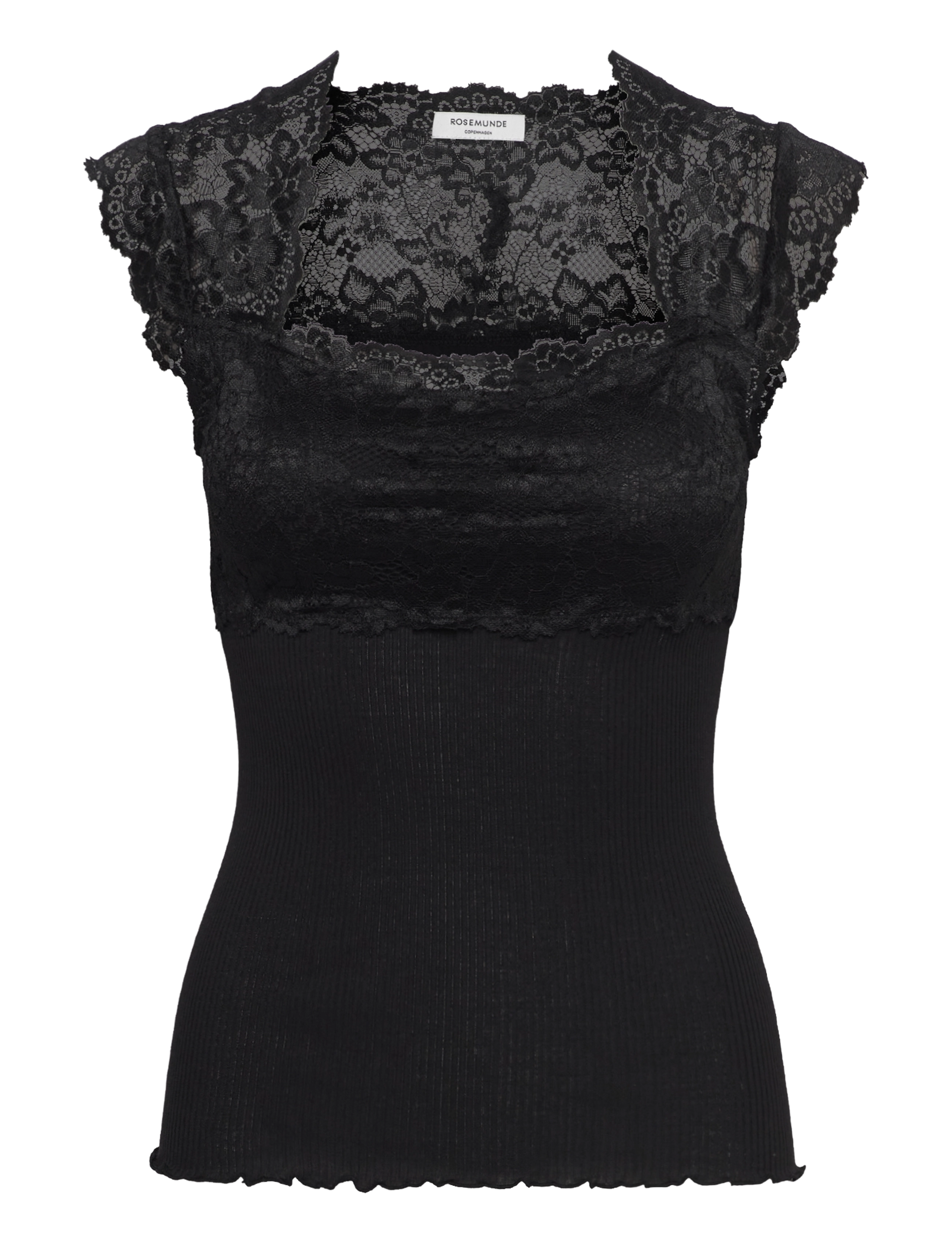Rosemunde - RWBalta SS Lace Top - Ärmellose tops - black - 1