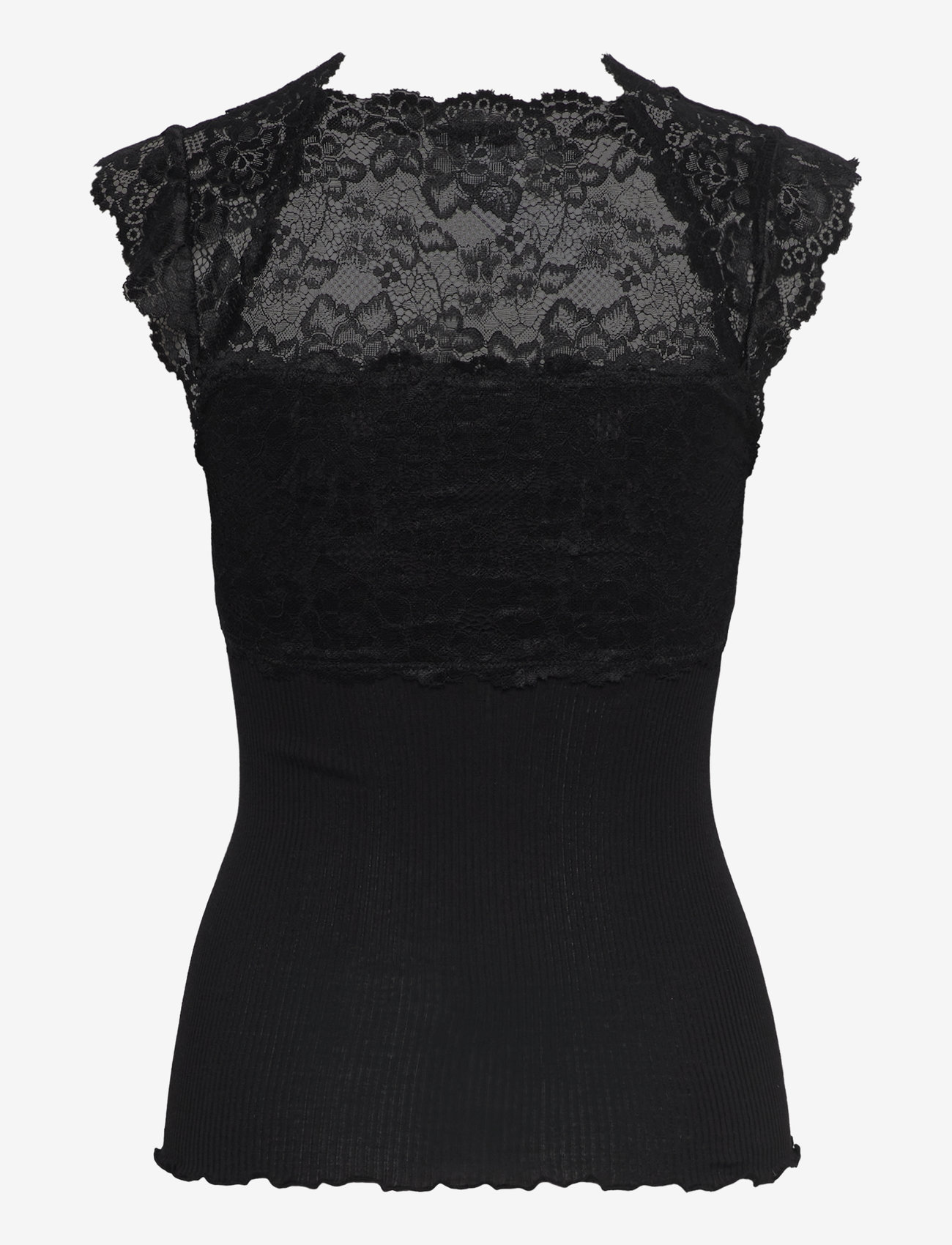 Rosemunde - RWBalta SS Lace Top - topy bez rękawów - black - 1