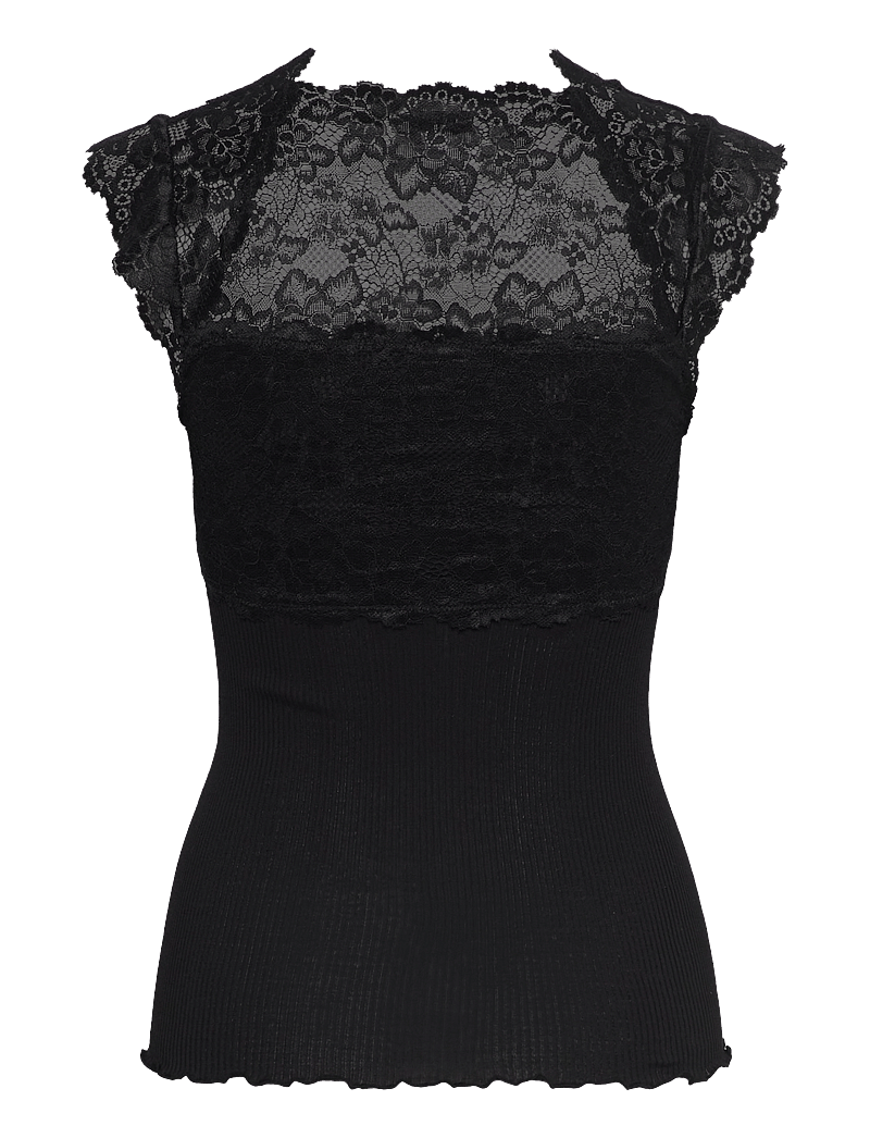 Rosemunde - RWBalta SS Lace Top - palaidinukės be rankovių - black - 1