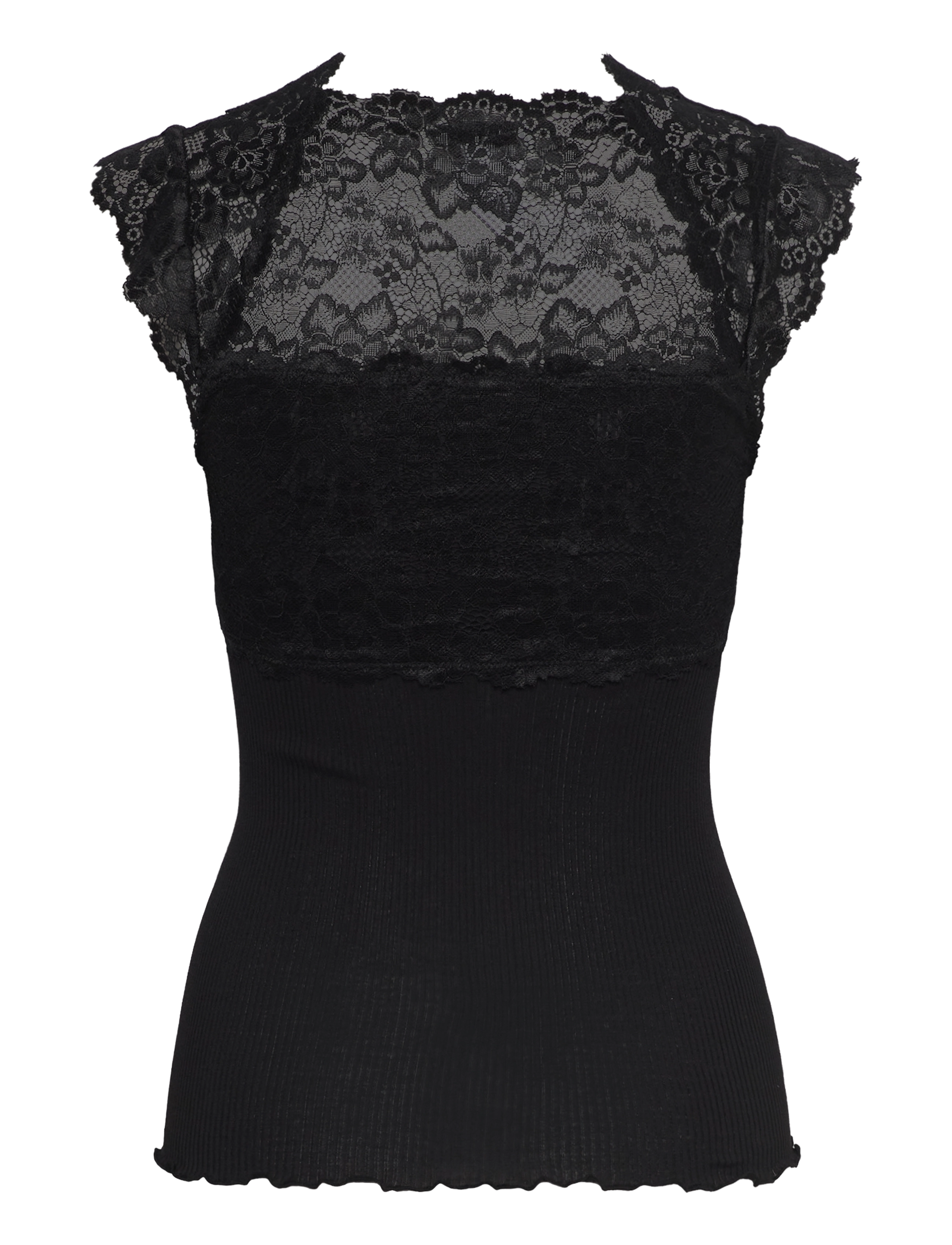 Rosemunde - RWBalta SS Lace Top - Ärmellose tops - black - 2