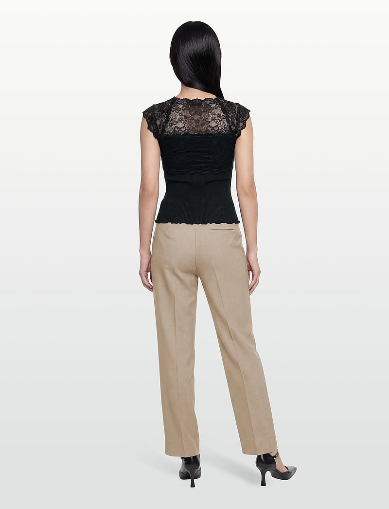 Rosemunde - RWBalta SS Lace Top - Ärmellose tops - black - 4