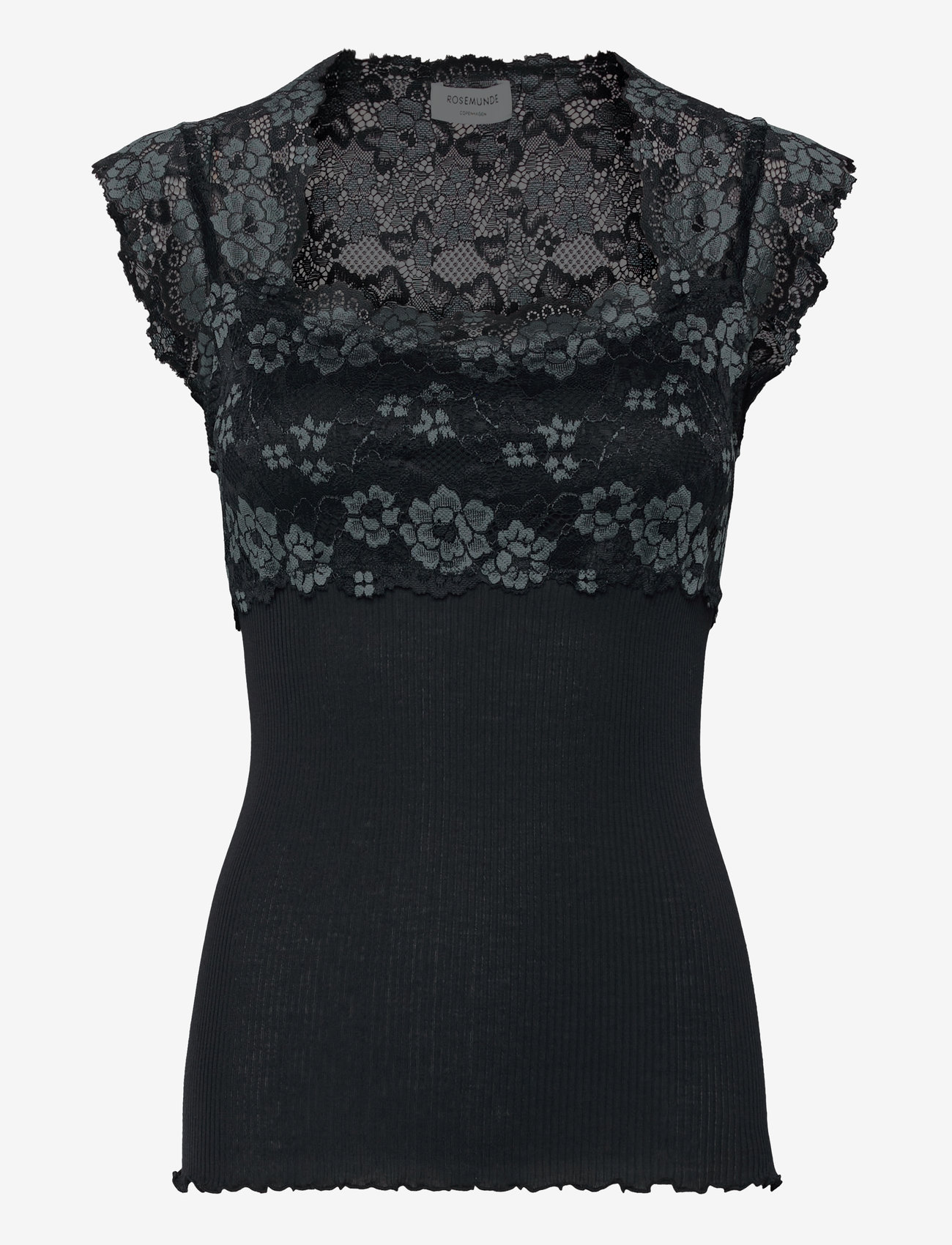 Rosemunde - RWBalta SS Lace Top - Ärmellose tops - navy w/paris blue - 0