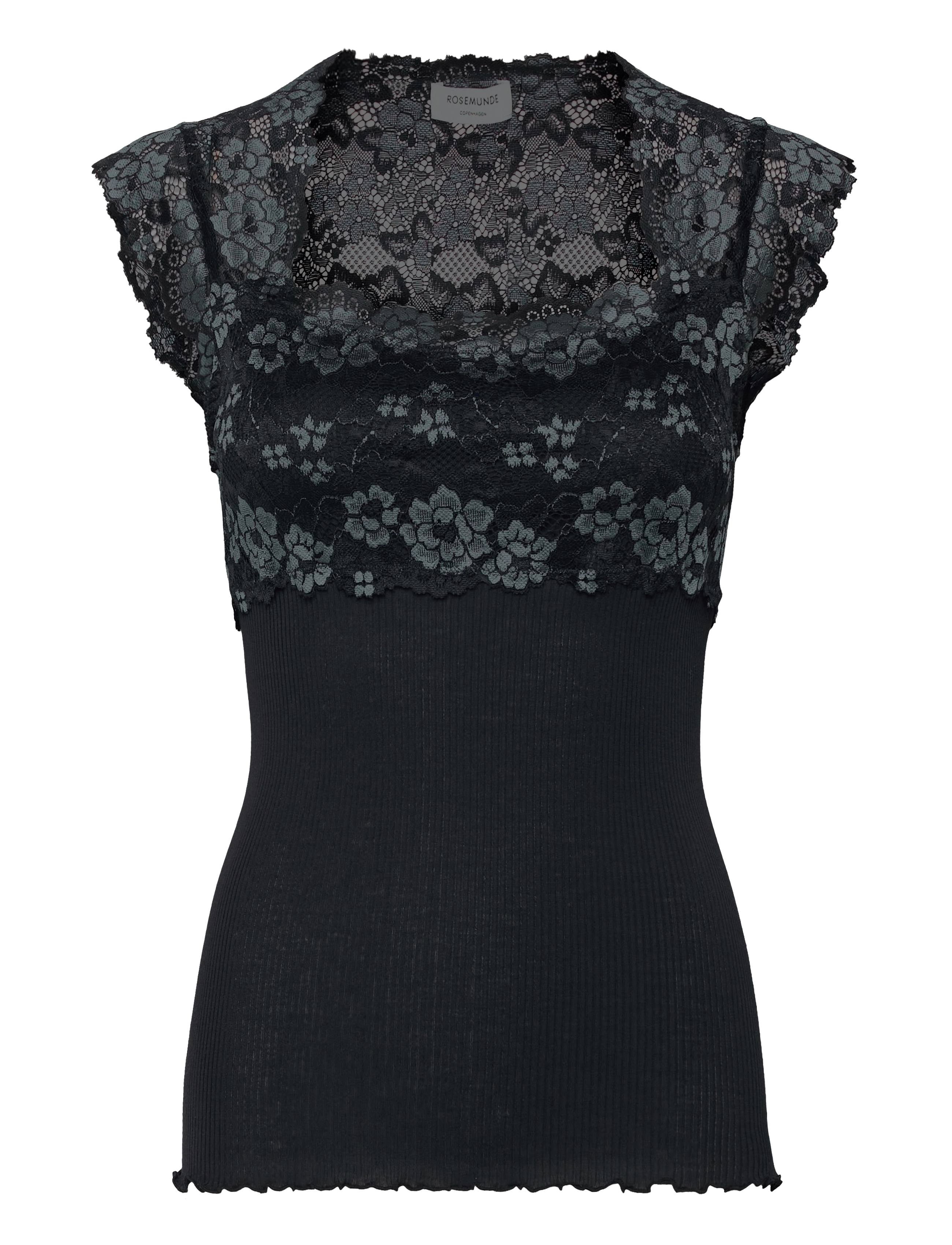 Rosemunde - RWBalta SS Lace Top - Ärmellose tops - navy w/paris blue - 1