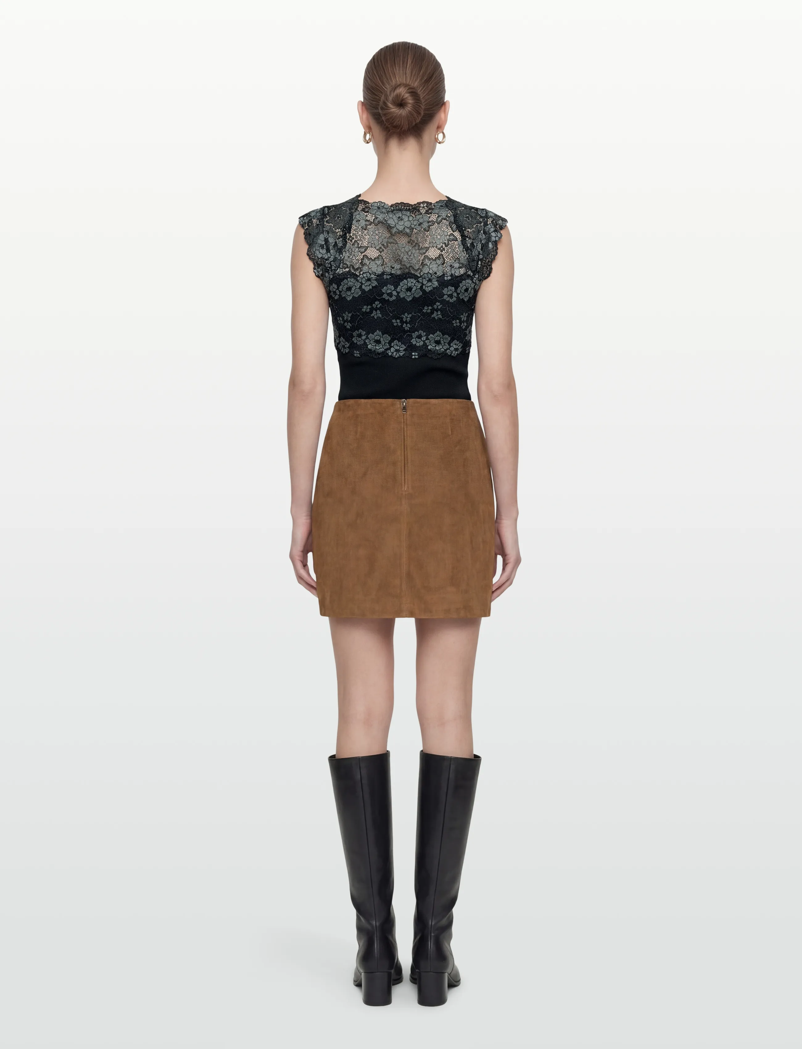 Rosemunde - RWBalta SS Lace Top - Ärmellose tops - navy w/paris blue - 4
