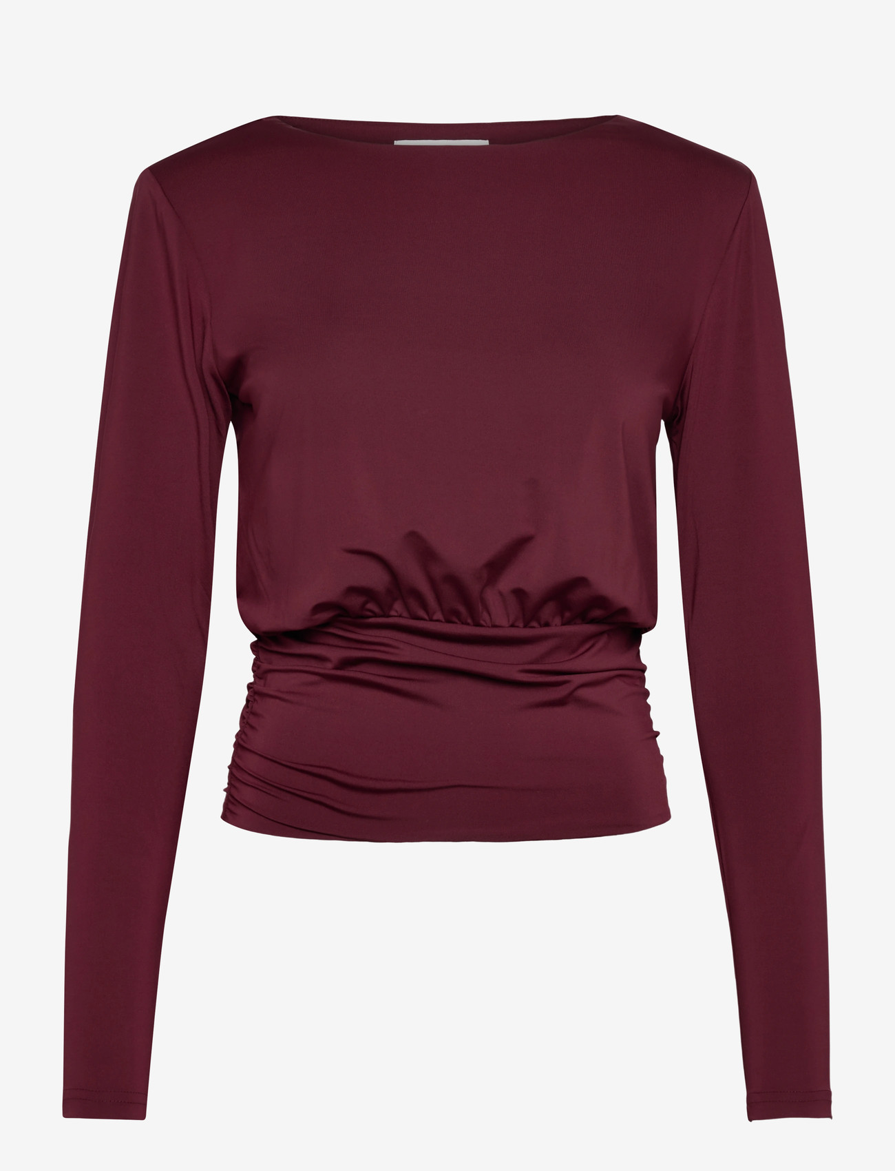 Rosemunde - RWBillie LS O-neck T-shirt - pikkade varrukatega alussärgid - tawny port - 1