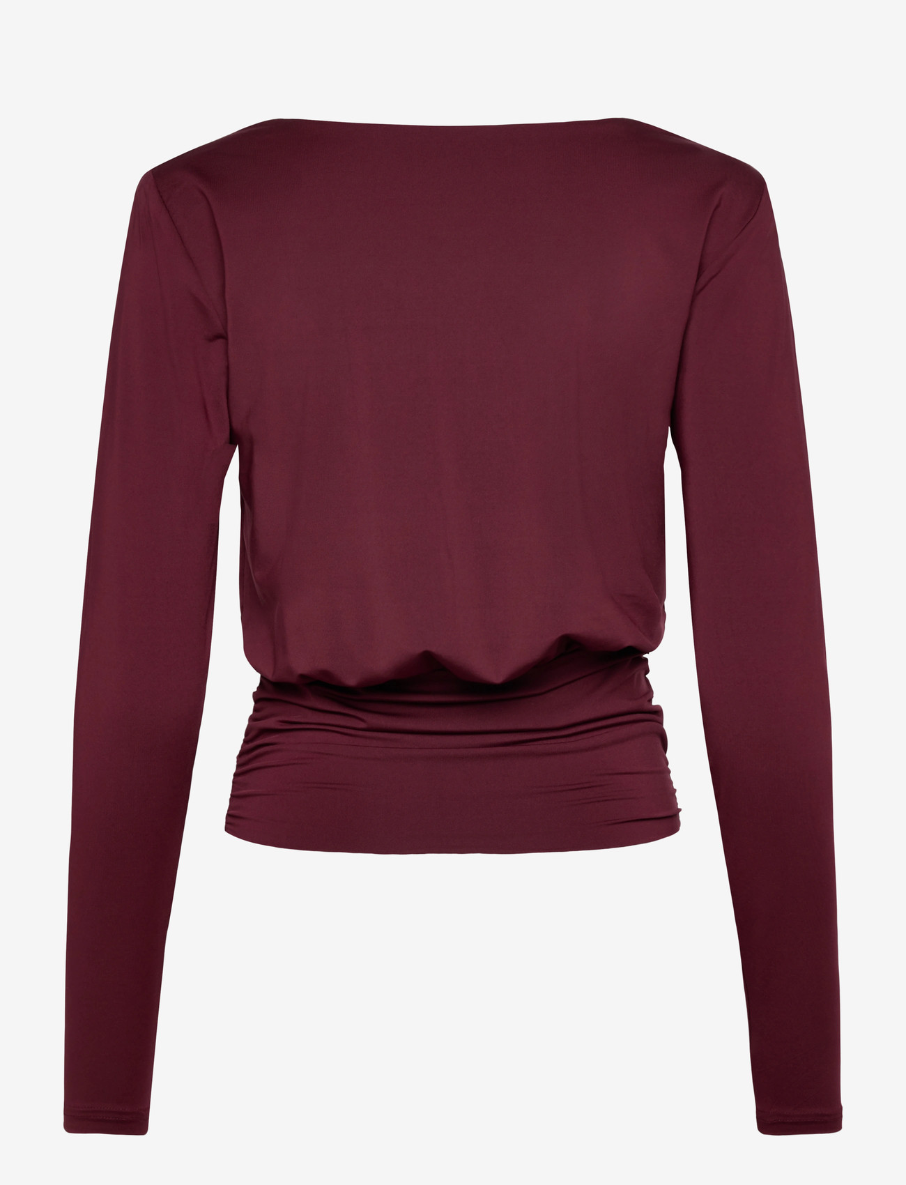 Rosemunde - RWBillie LS O-neck T-shirt - pikkade varrukatega alussärgid - tawny port - 2