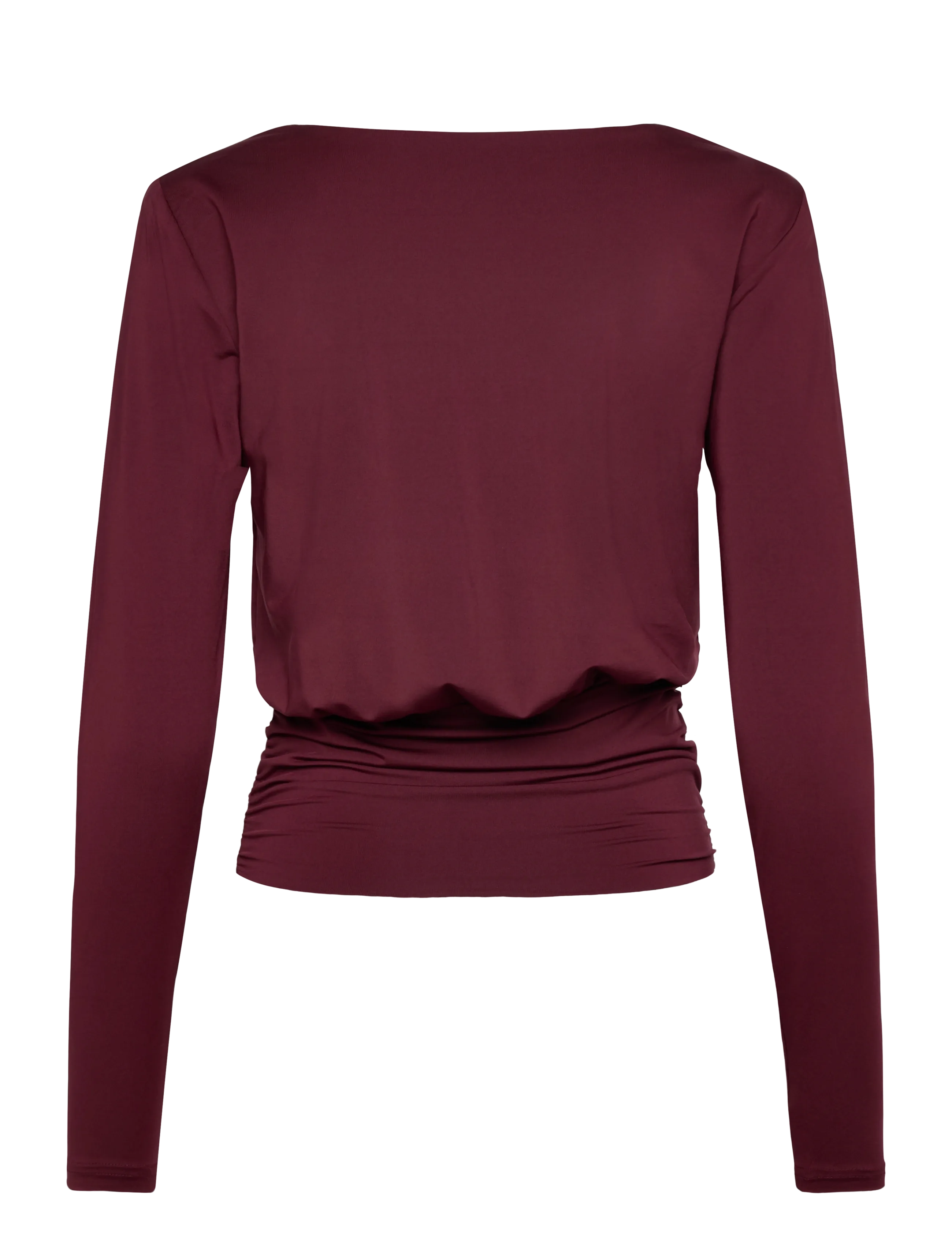 Rosemunde - RWBillie LS O-neck T-shirt - pikkade varrukatega alussärgid - tawny port - 2