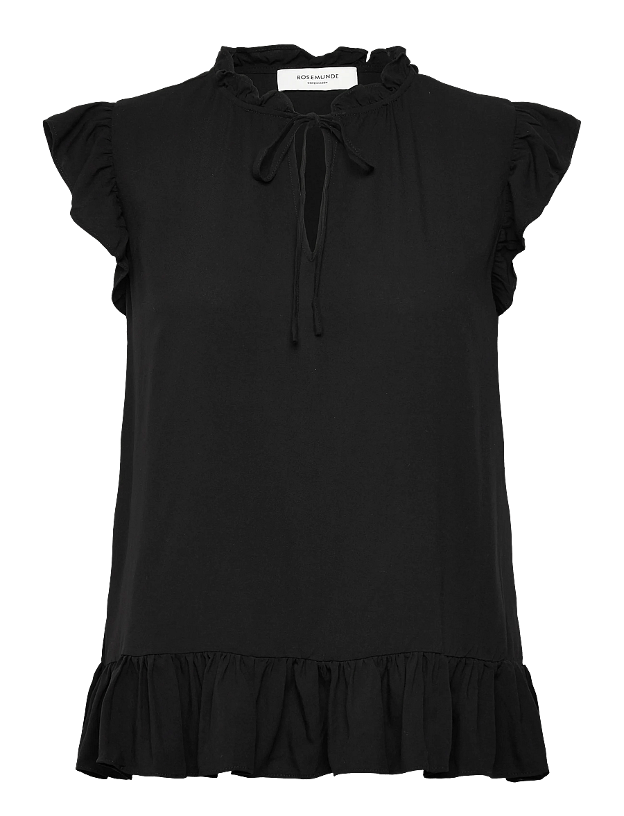 Rosemunde - RWElif SL Regular Top - Ärmellose blusen - black - 0